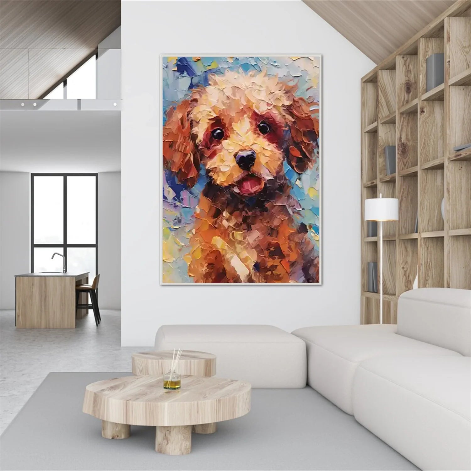 Abstract Animal Dog Wall Art #AM116