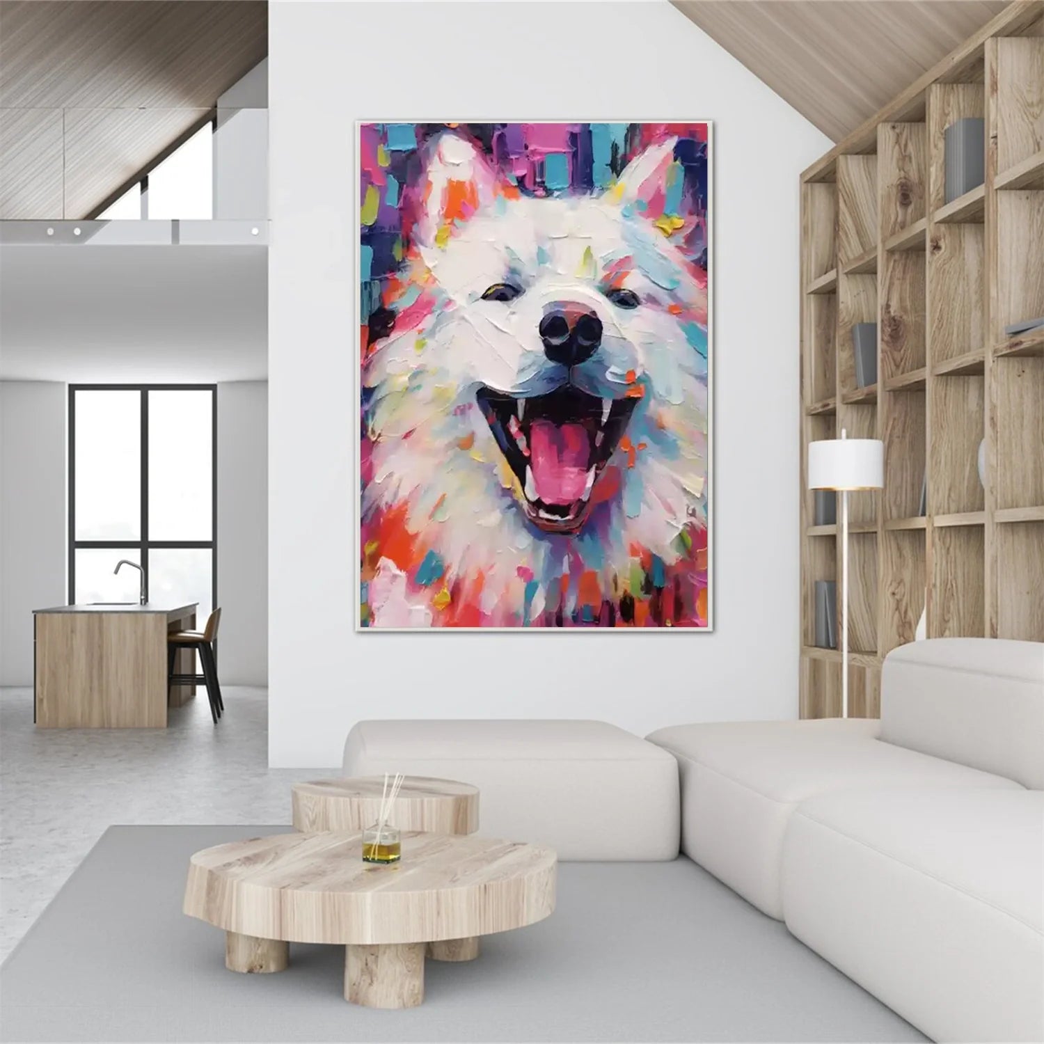 Abstract Animal Dog Wall Art #AM114