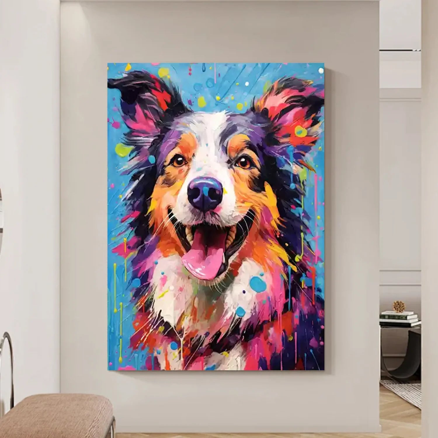 Abstract Animal Dog Wall Art #AM113