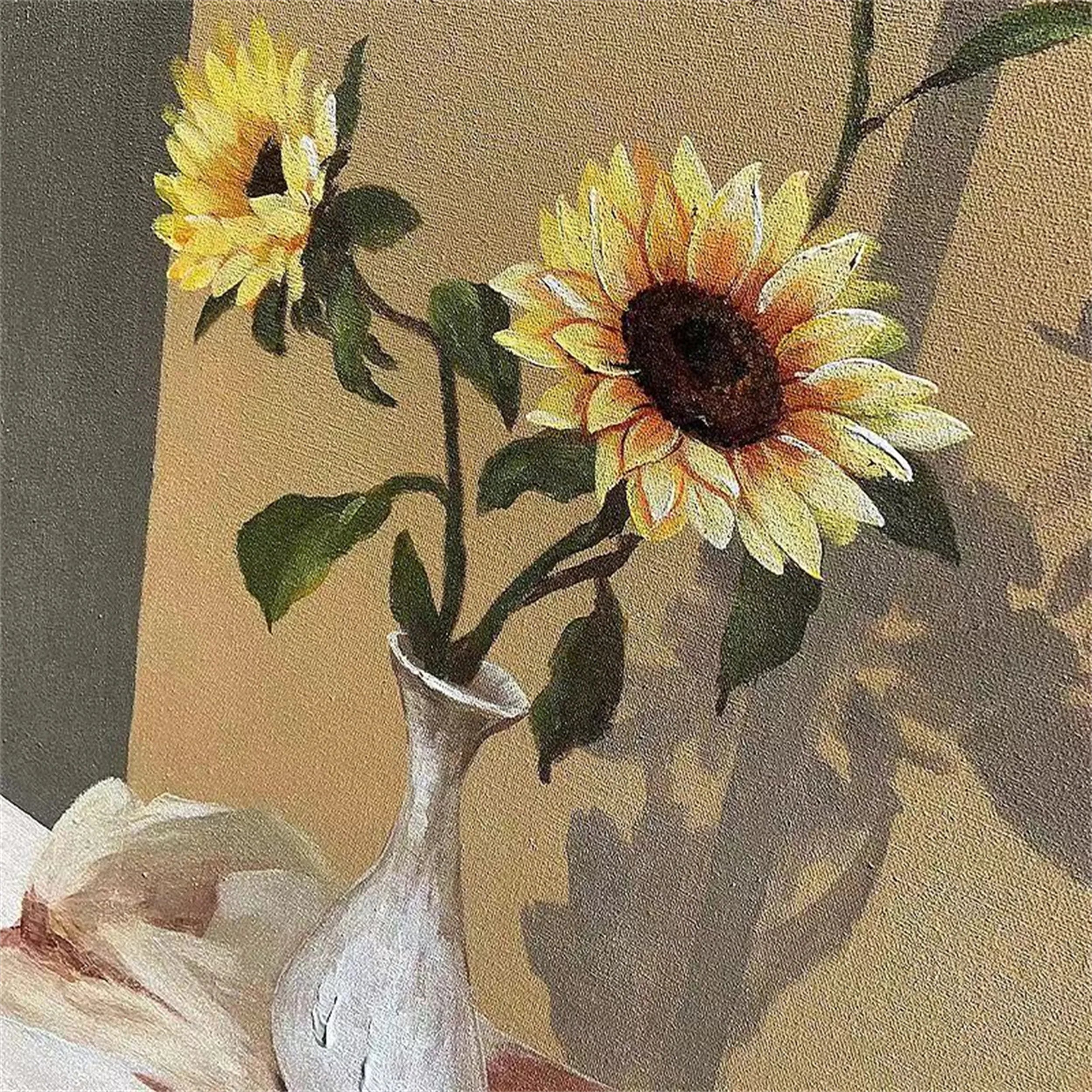 Colorful Flower & Tree Abstract Wall Art #FT020