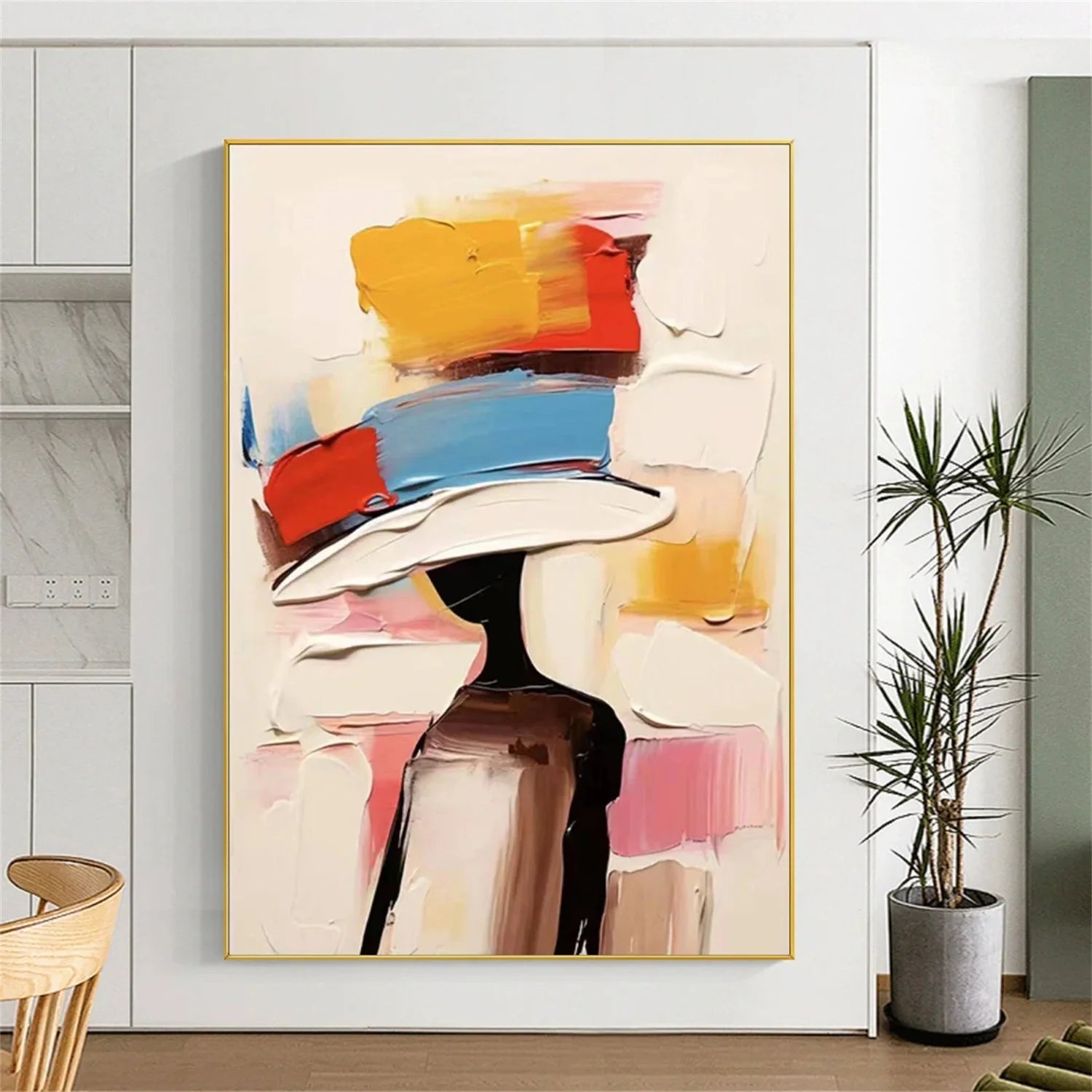 Abstract Portrait Colorful Painting #AB007