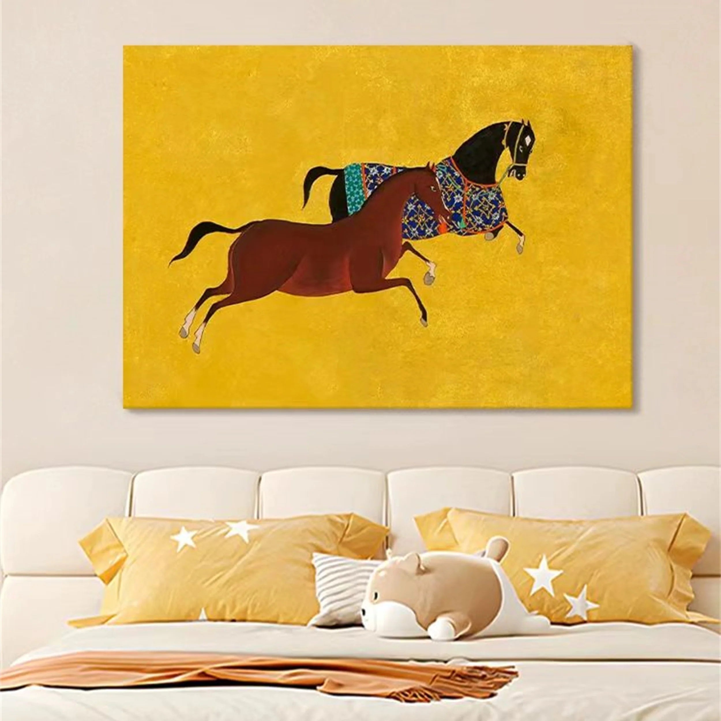 Colorful Horse Abstract Animal Wall Art #AM016