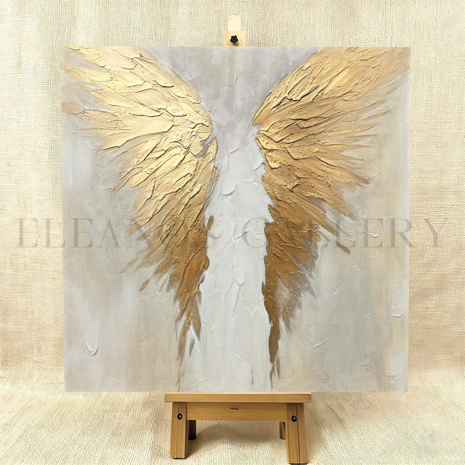 Abstract Angel Wing Textured Painting #AB050