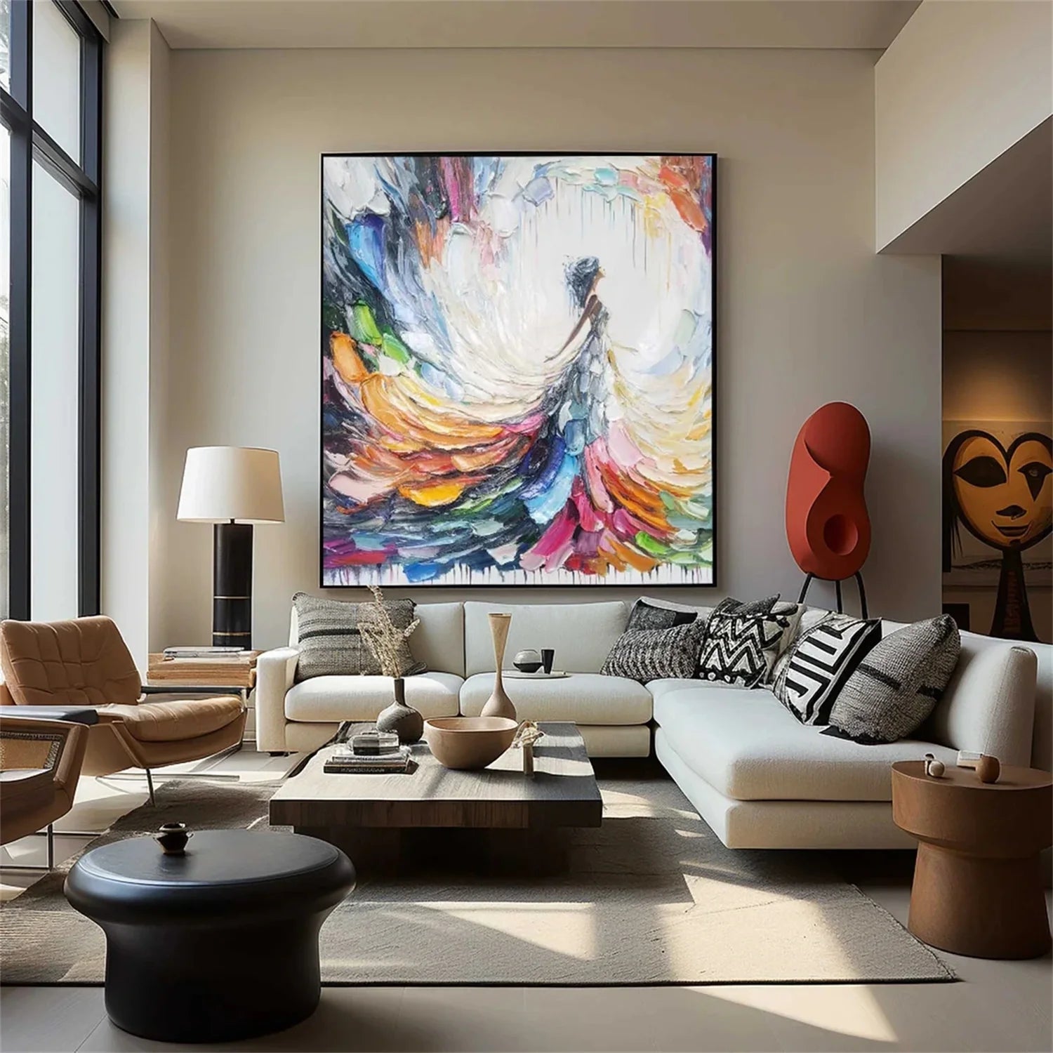 Abstract Portrait Colorful Painting #AB012