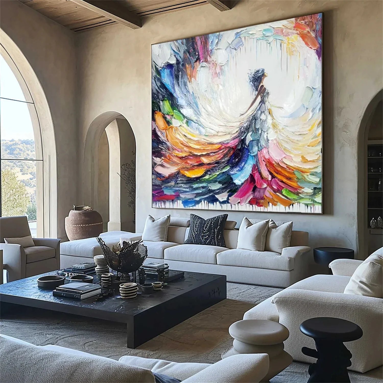 Abstract Portrait Colorful Painting #AB012