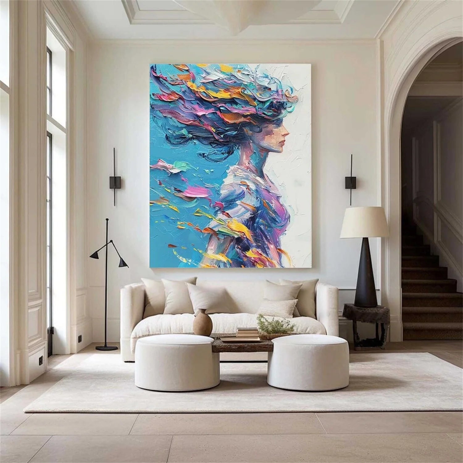 Abstract Portrait Colorful Painting #AB008