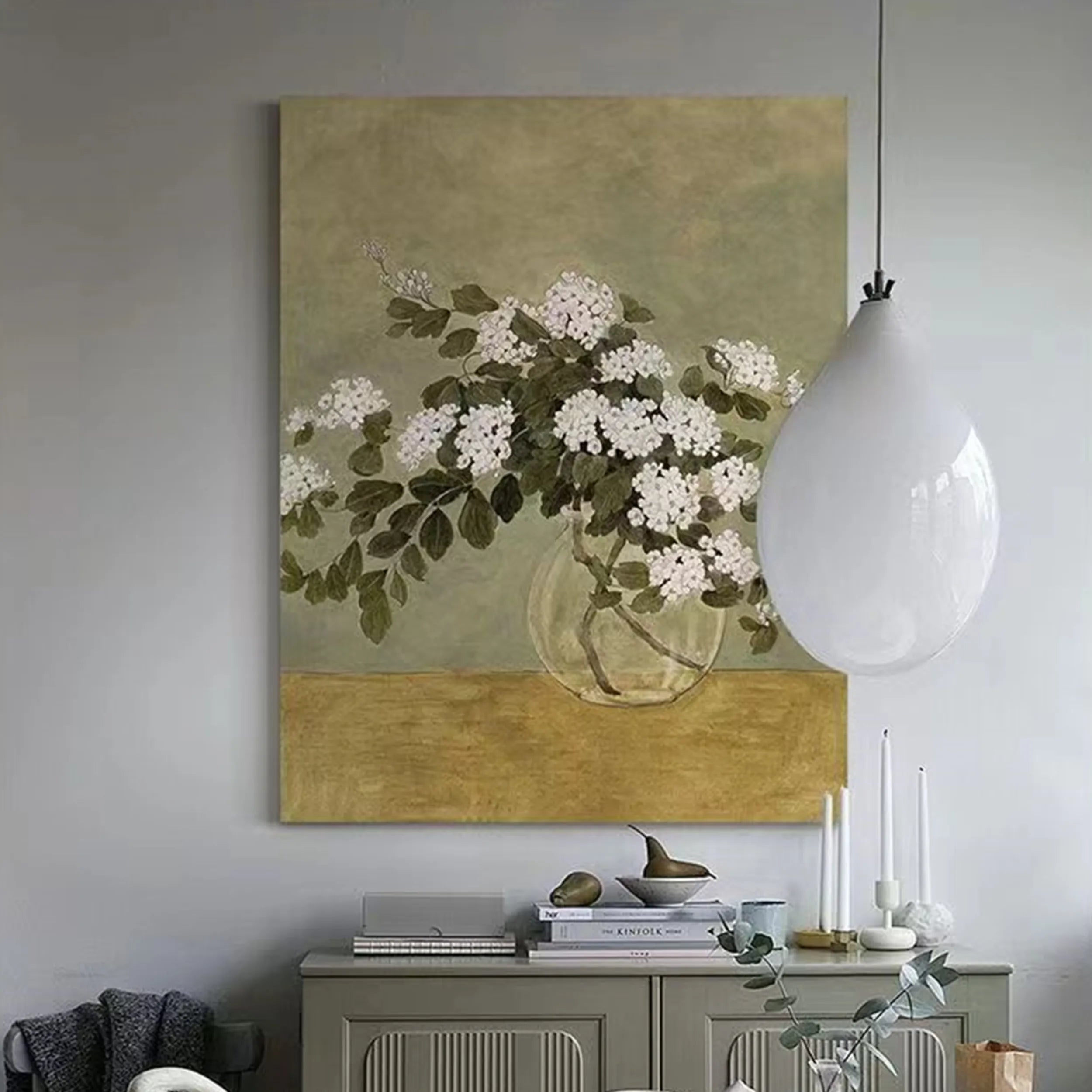 Colorful Flower & Tree Abstract Wall Art #FT023