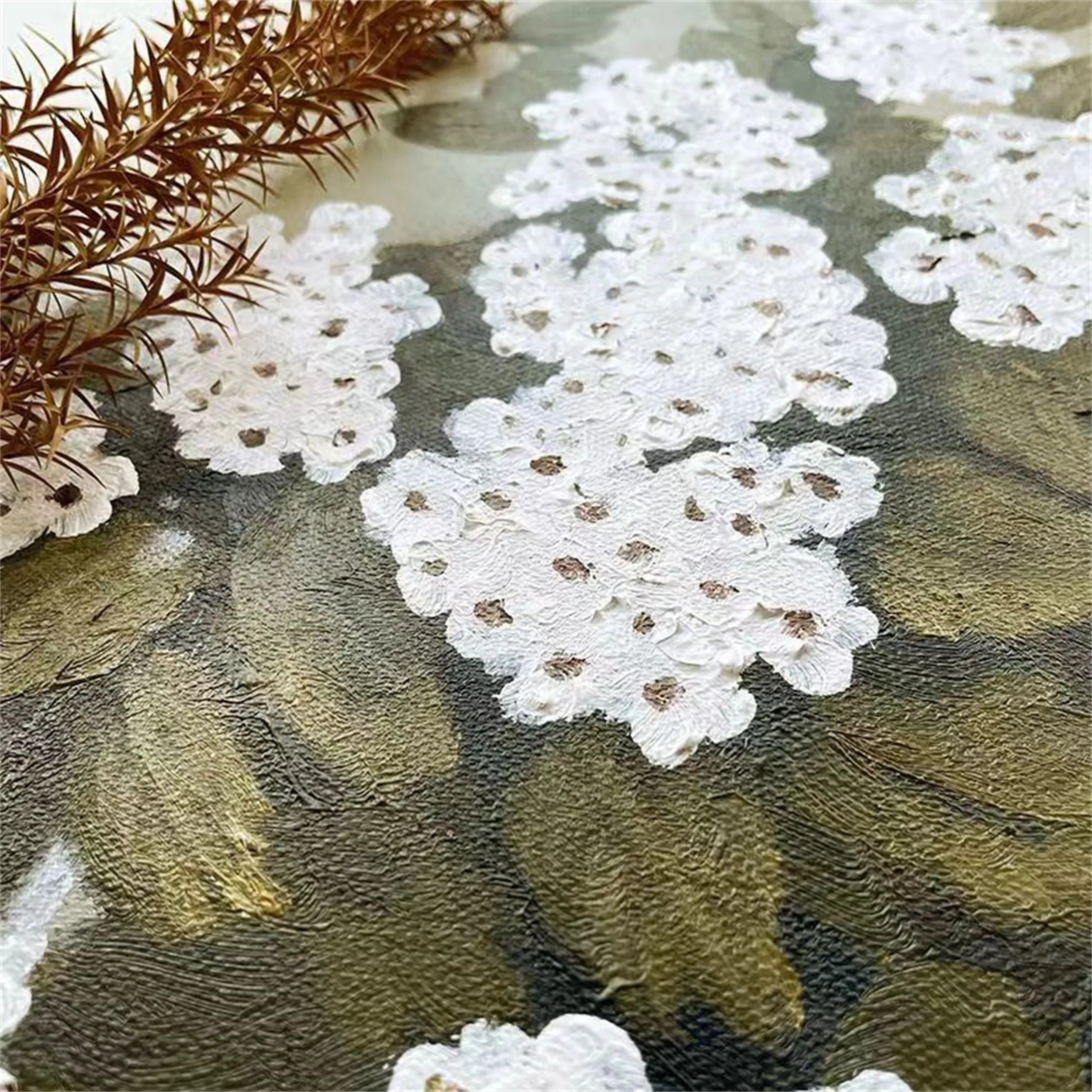 Colorful Flower & Tree Abstract Wall Art #FT023