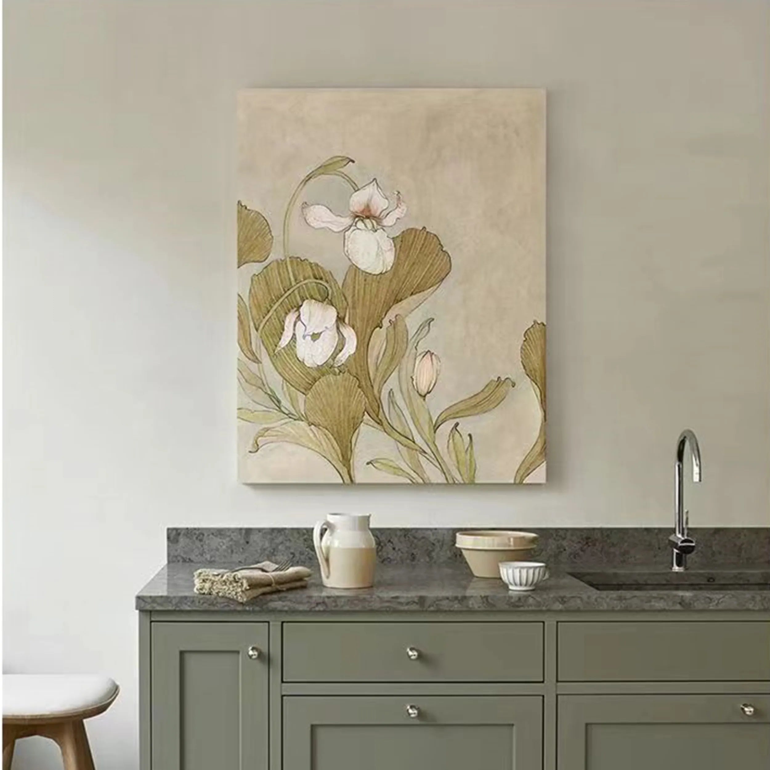 Flower & Tree Abstract Wall Art #FT024