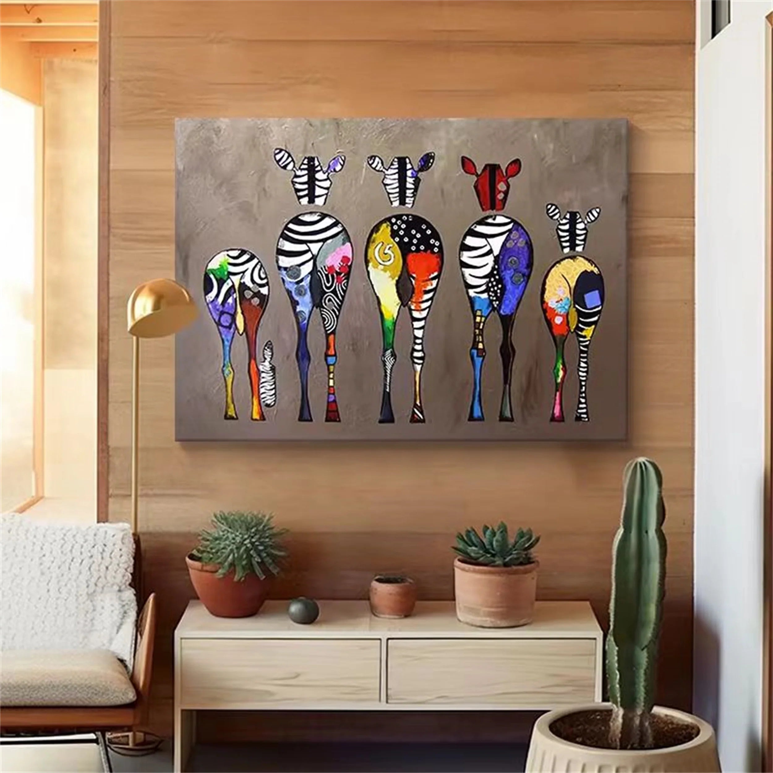 Colorful Horse Abstract Animal Wall Art #AM019