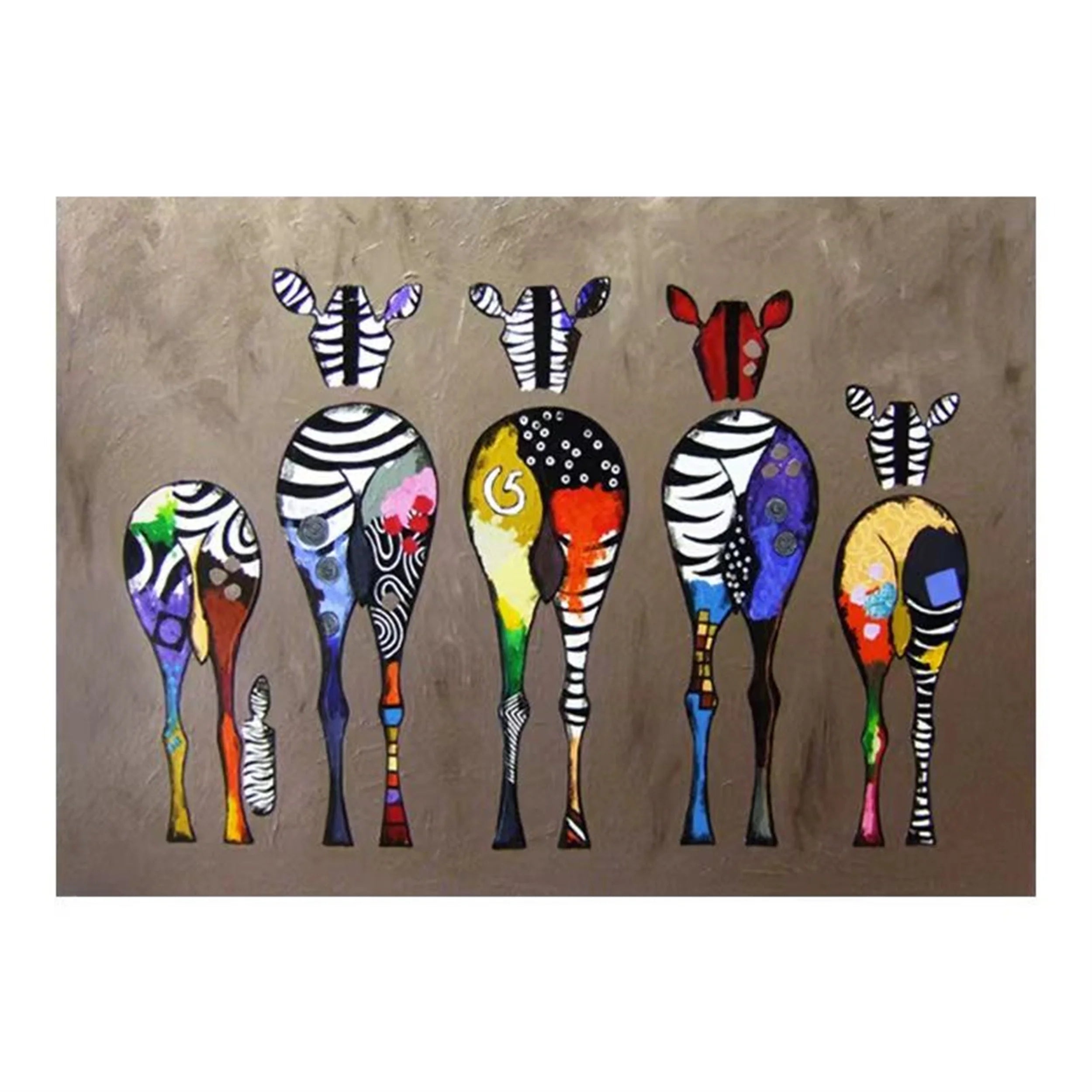 Colorful Horse Abstract Animal Wall Art #AM019