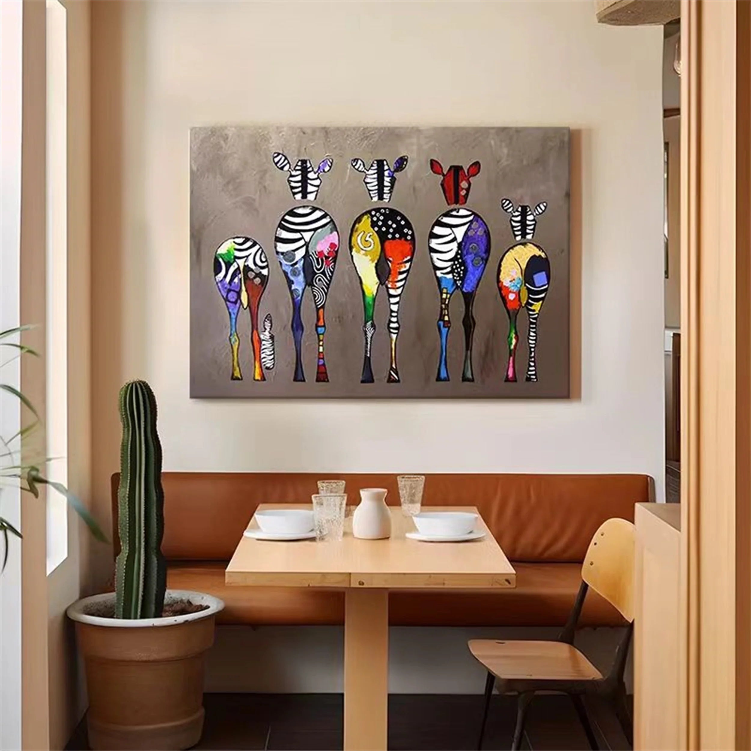 Colorful Horse Abstract Animal Wall Art #AM019