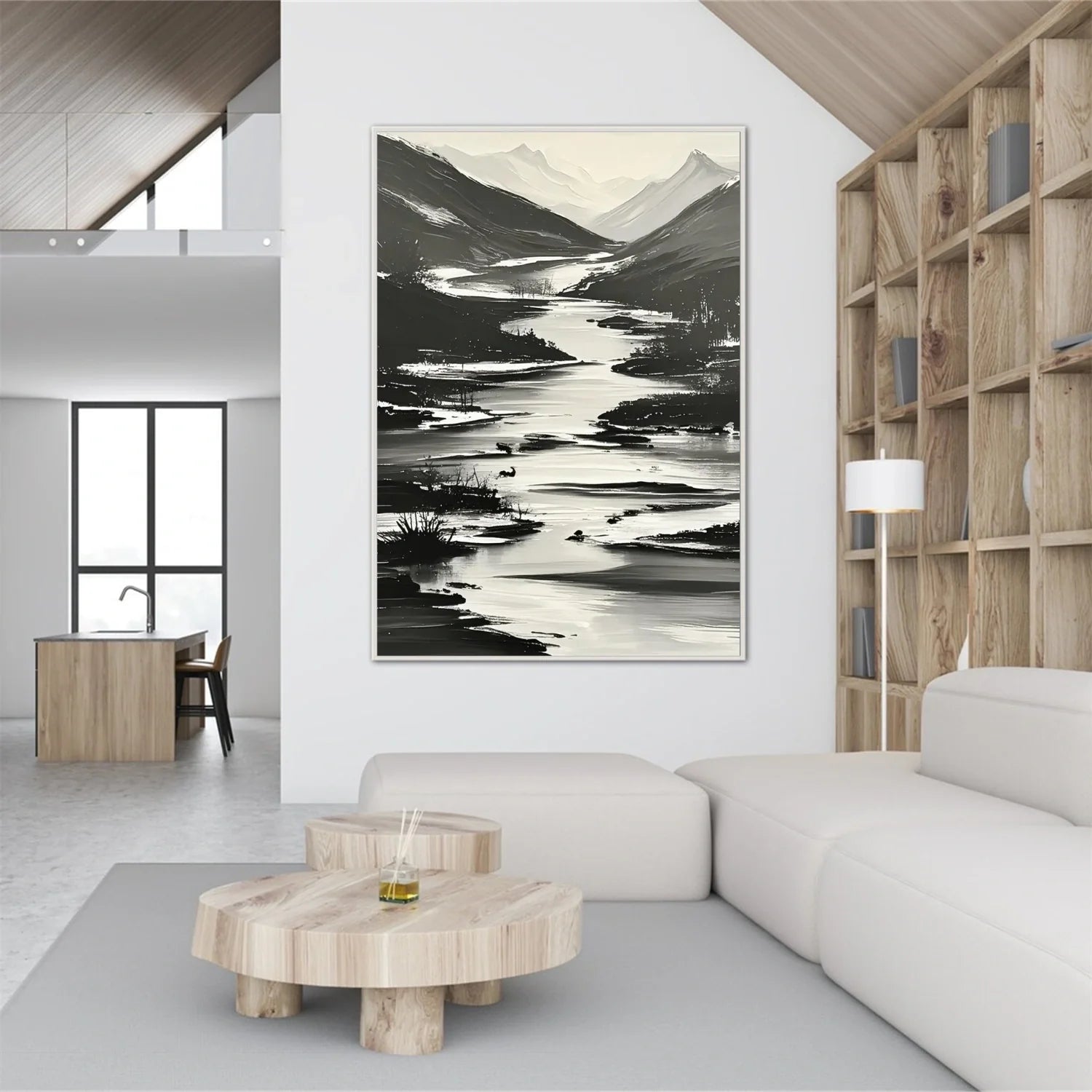 Abstract Mountain_Canvas Art #MD278