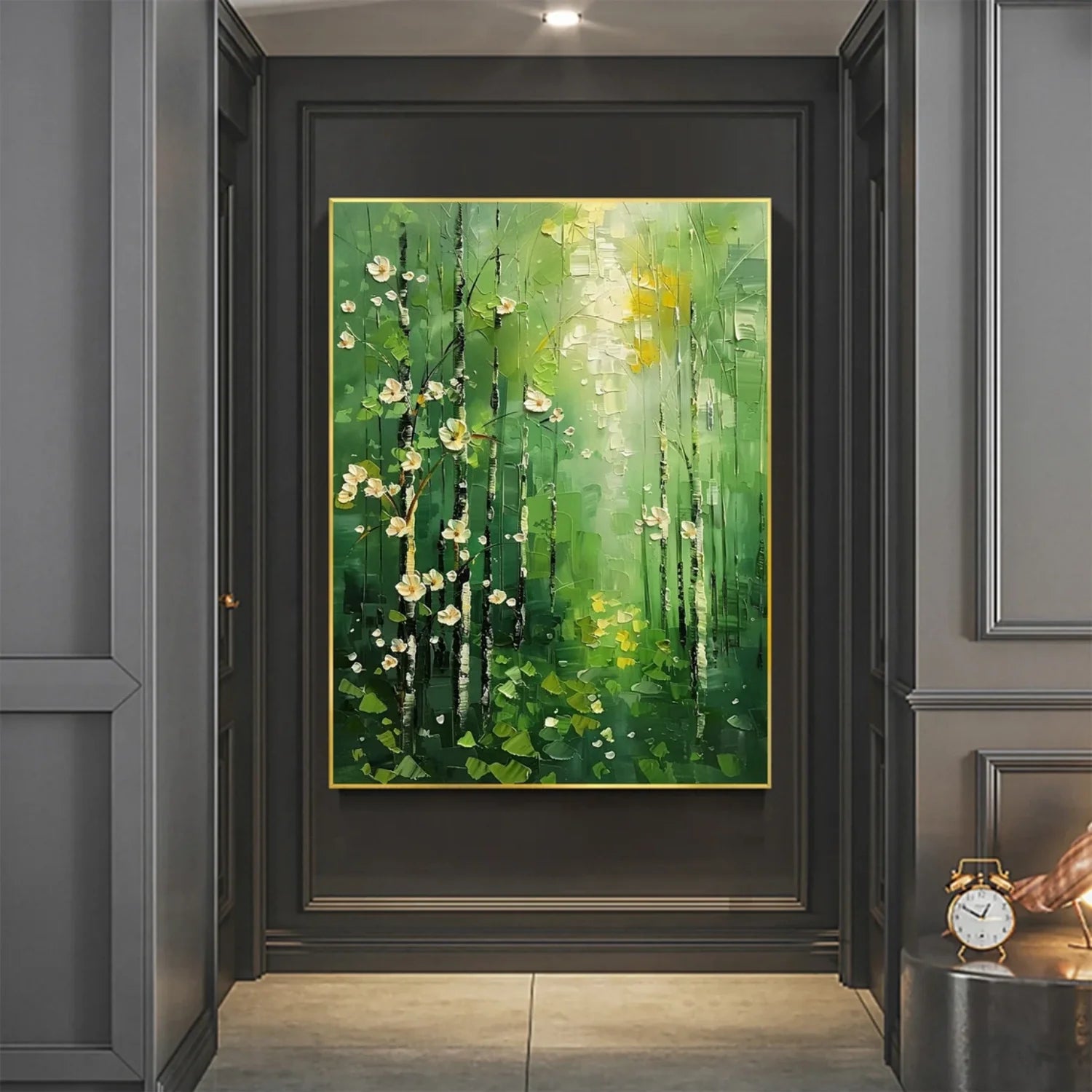 Flower & Tree Abstract Textured Wall Art #FT072