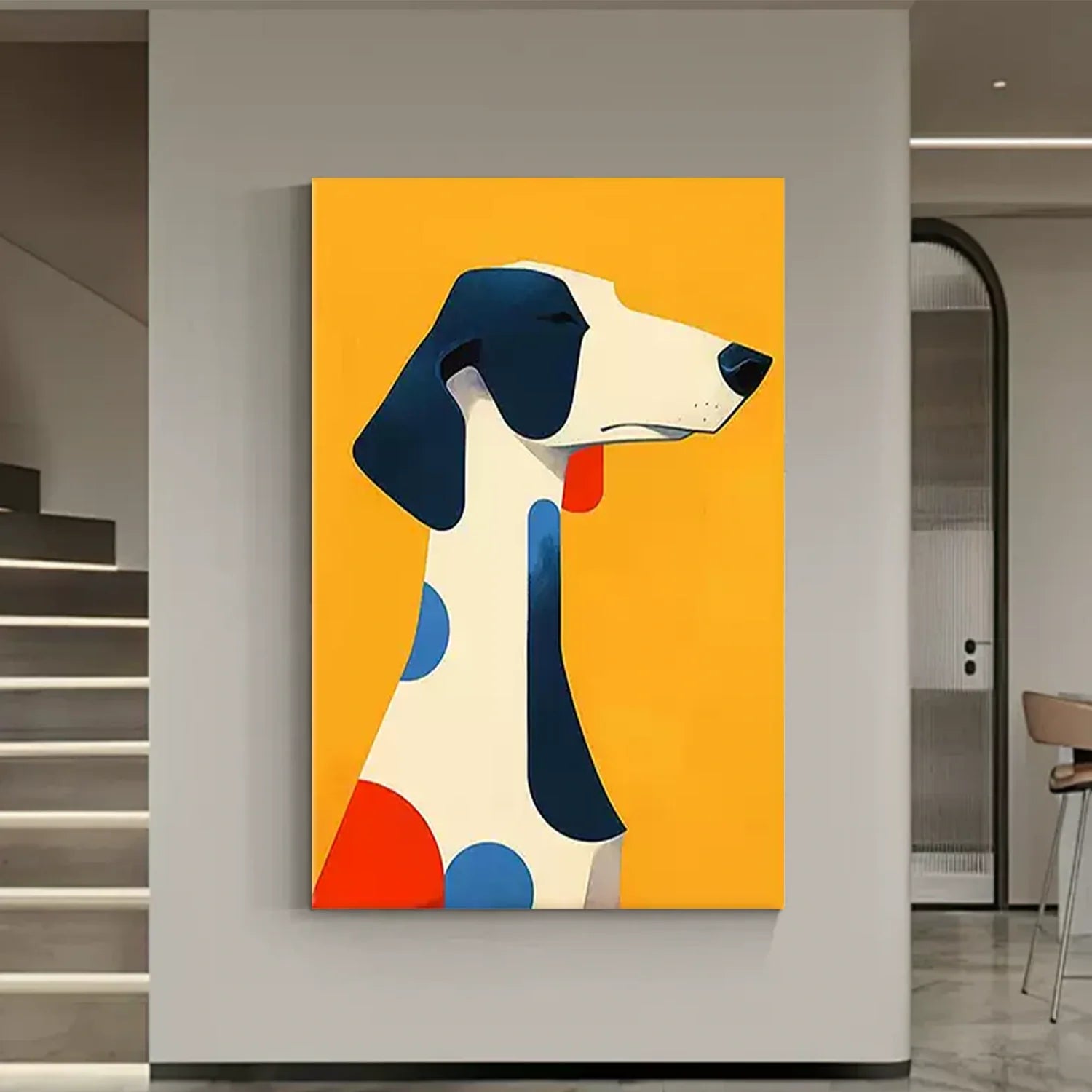 Abstract Animal Dog Wall Art #AM103