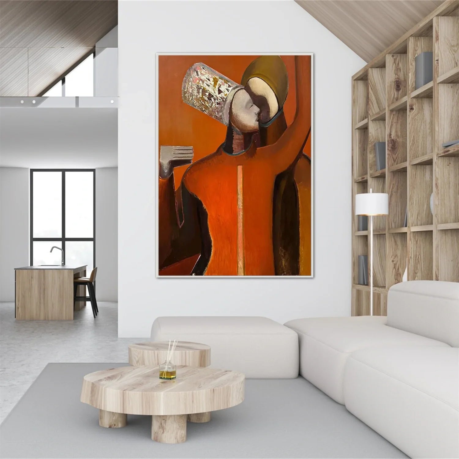 Abstract Portrait Wall Art #AB060
