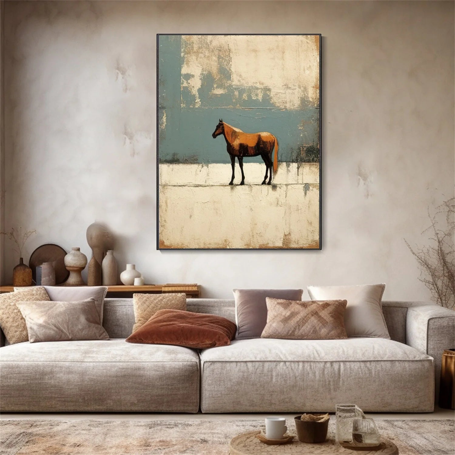 Abstract Animal Horse Wall Art #AM109