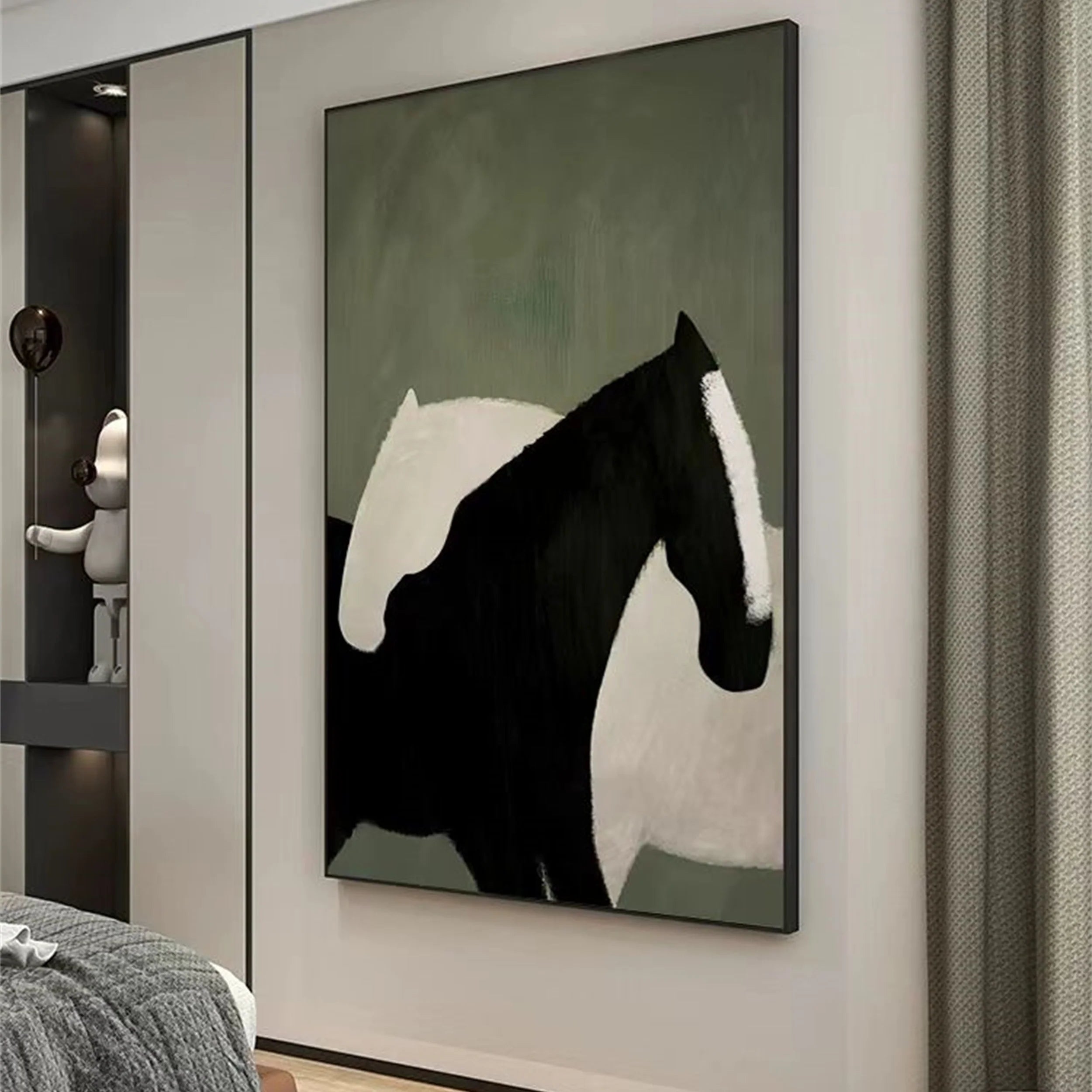 Colorful Horse Abstract Animal Wall Art #AM033