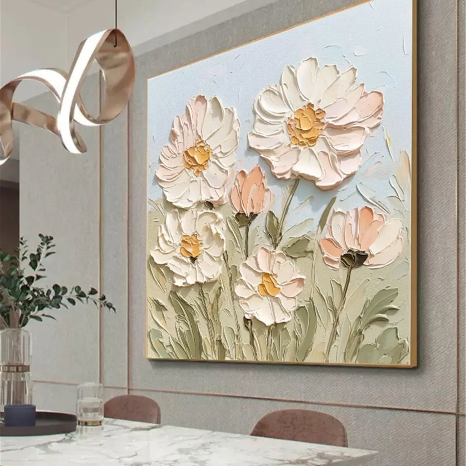 Flower & Tree Abstract Wall Art #FT092