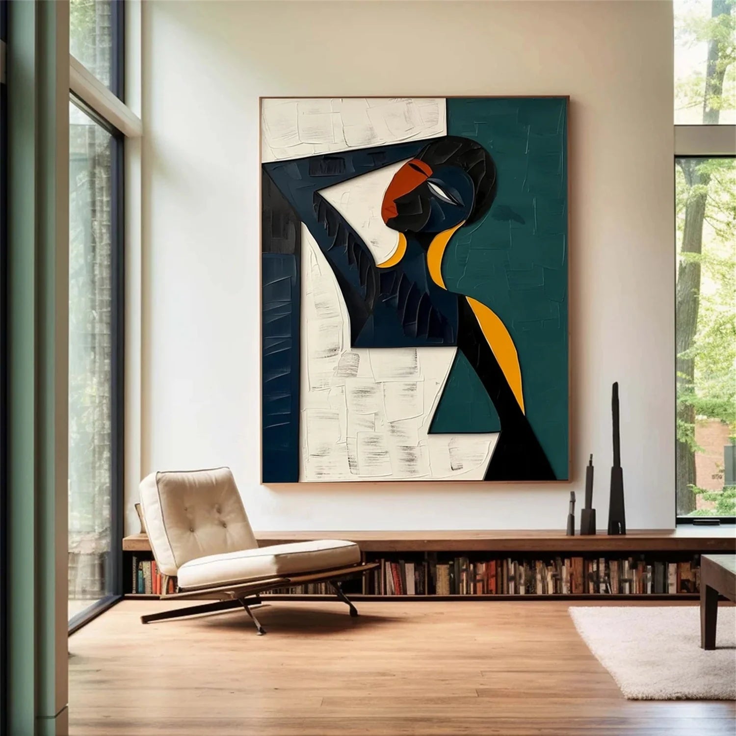 Abstract Portrait Colorful Painting #AB001