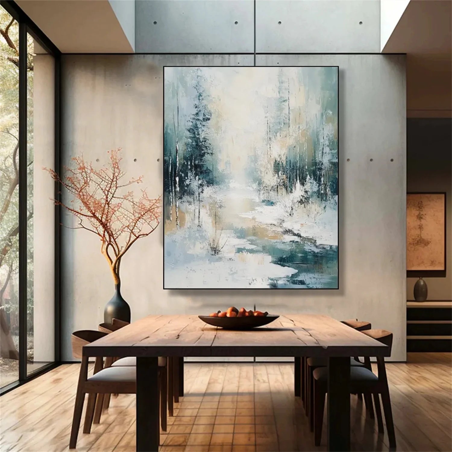 Flower & Tree Abstract_Wall Art #FT159