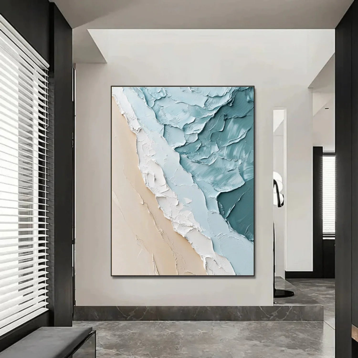 Sea & Sky Abstract_Textured_Wall Art #SK174