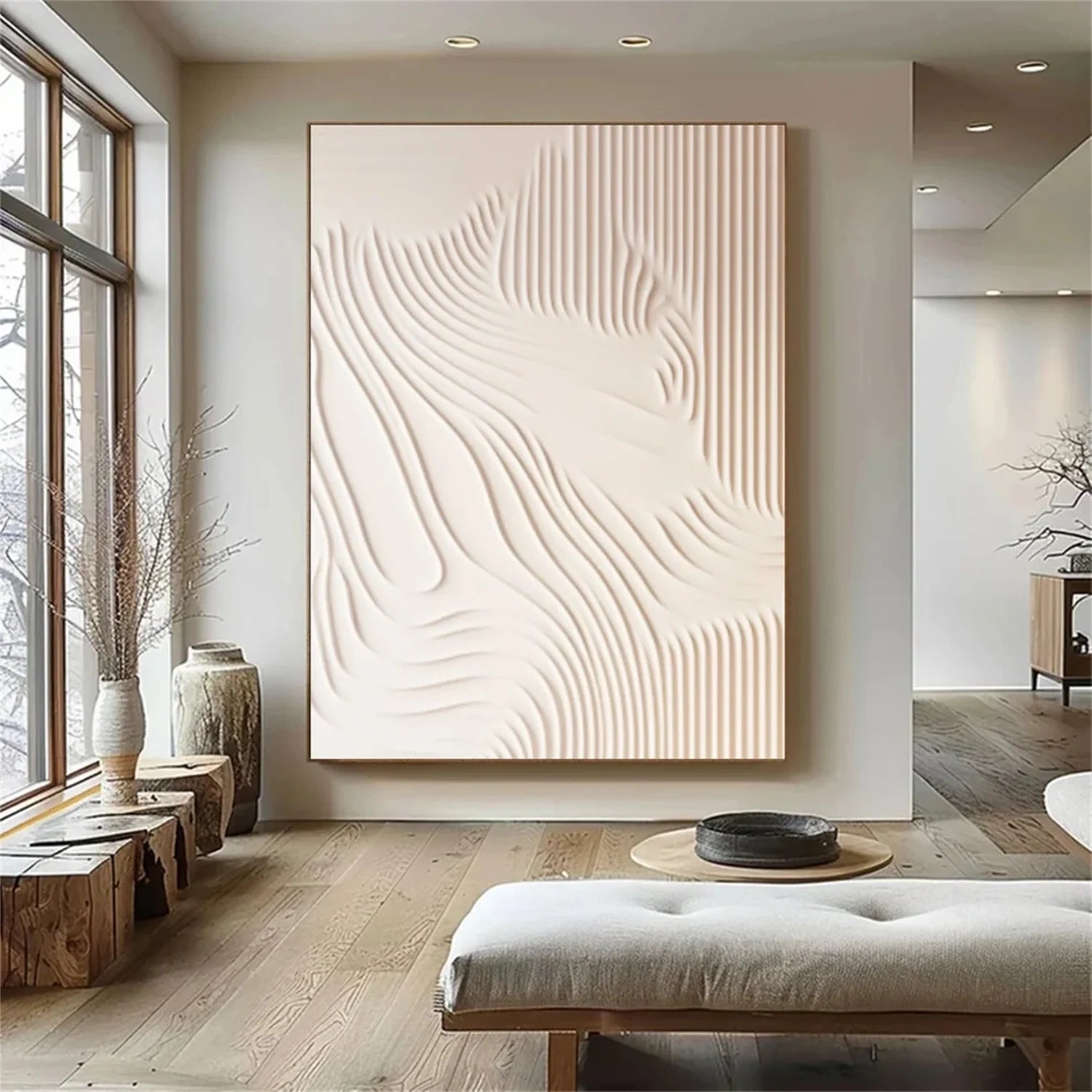 Minimalist Brown & Beige Art #MB010