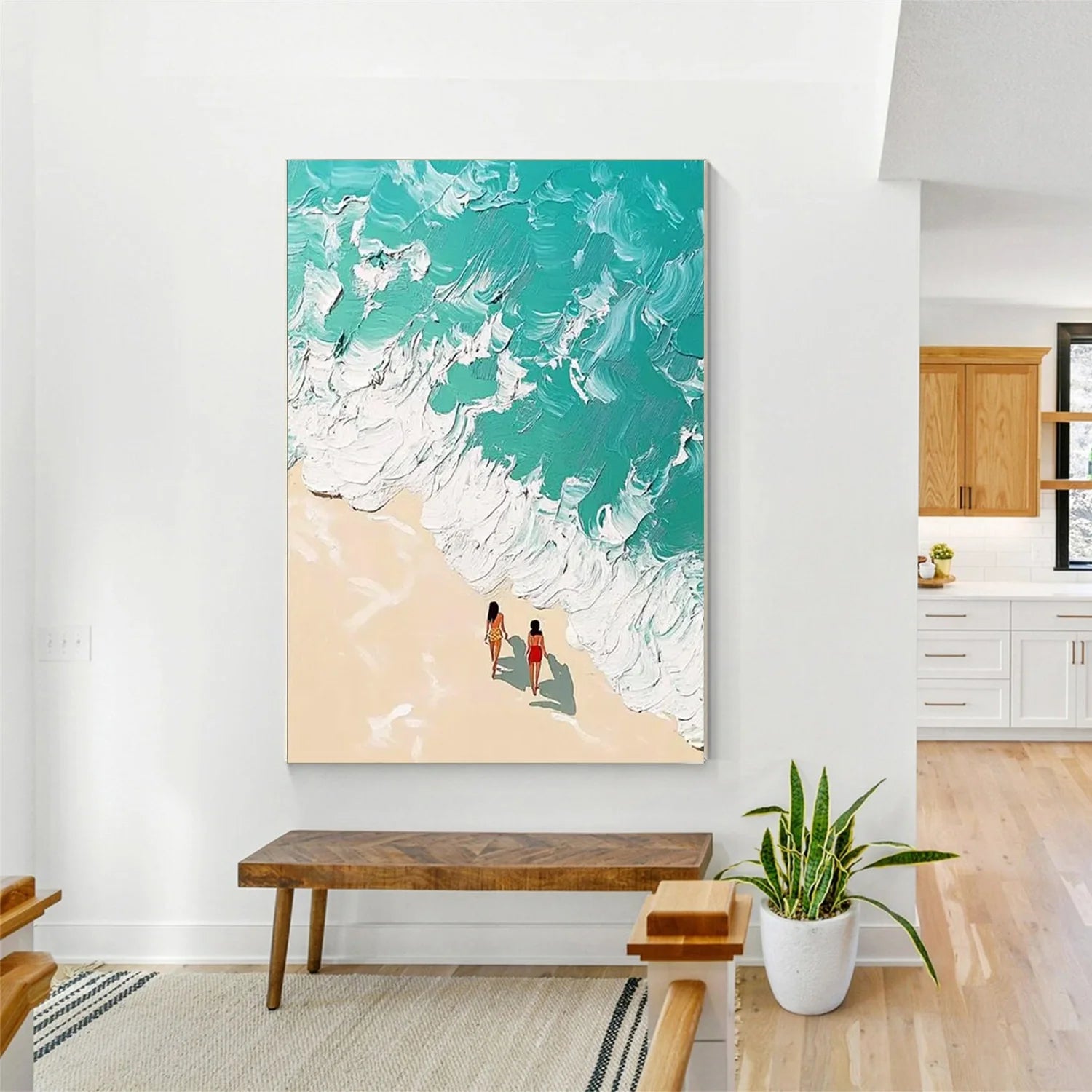 Swimming Sport Textured Wall Art #AS016