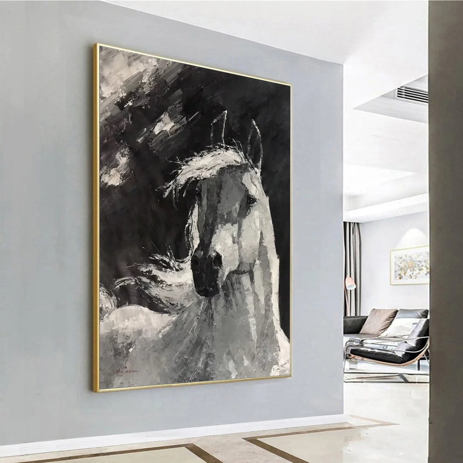 Abstract Animal Horse Wall Art #AM118