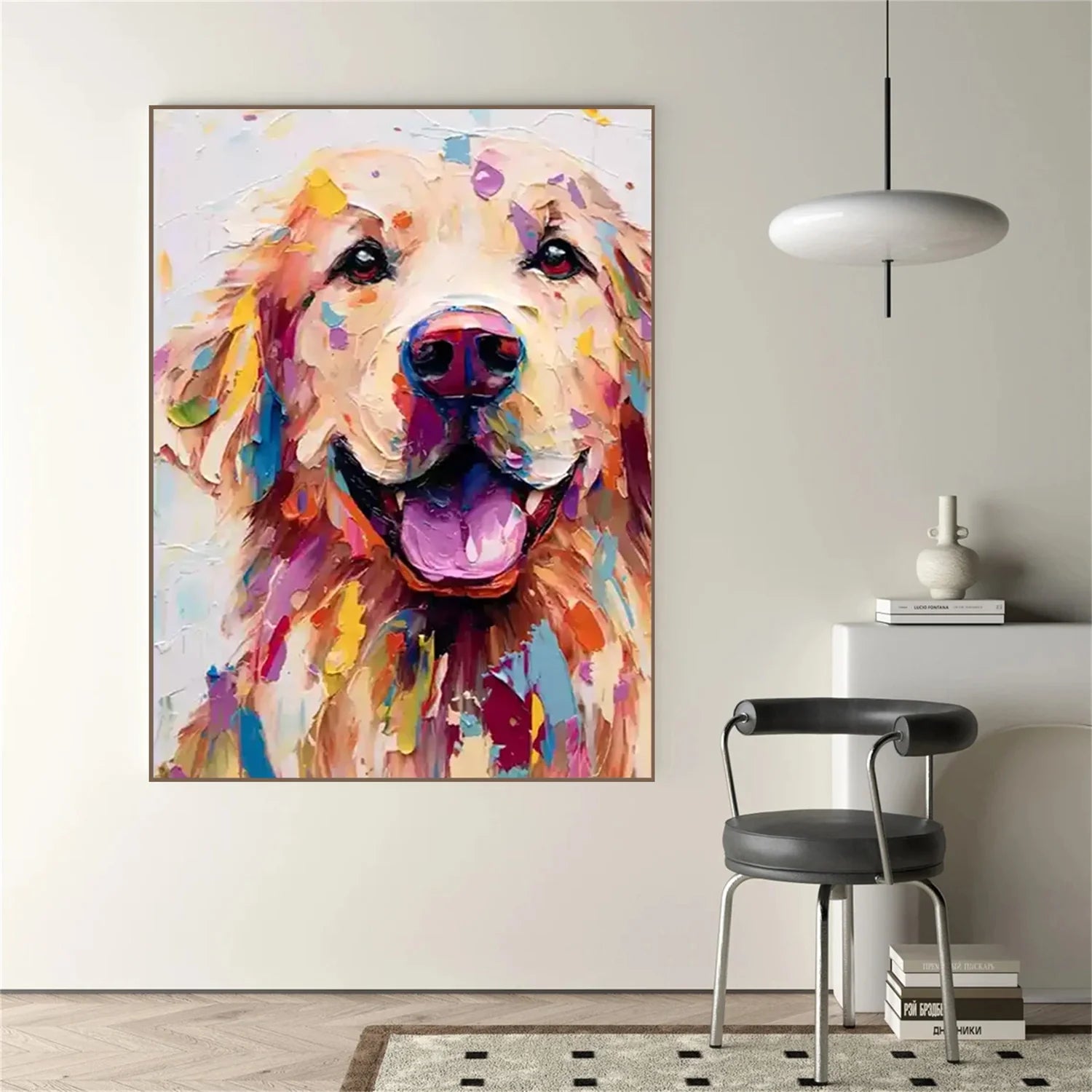 Abstract Animal Dog Wall Art #AM111