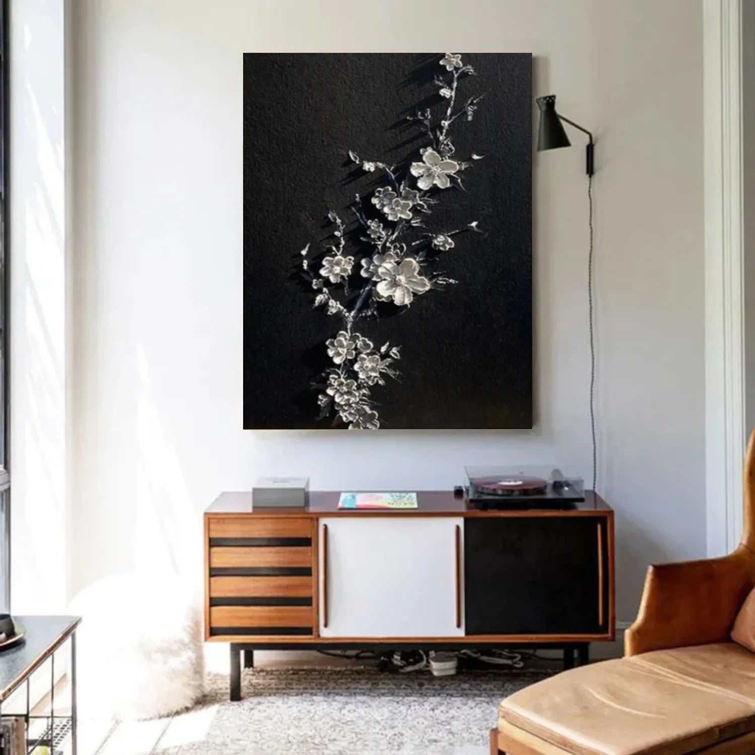 Flower & Tree Abstract_Textured Wall Art #FT151