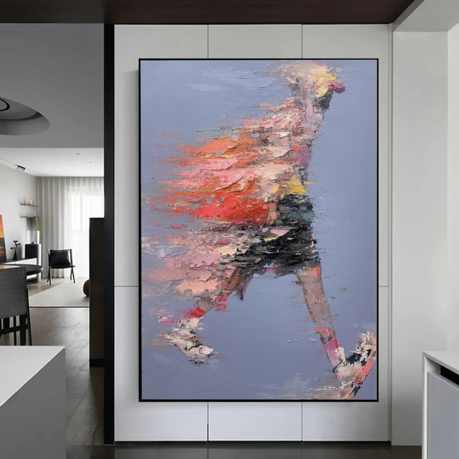 Abstract Portrait_Textured Wall Art #AB073