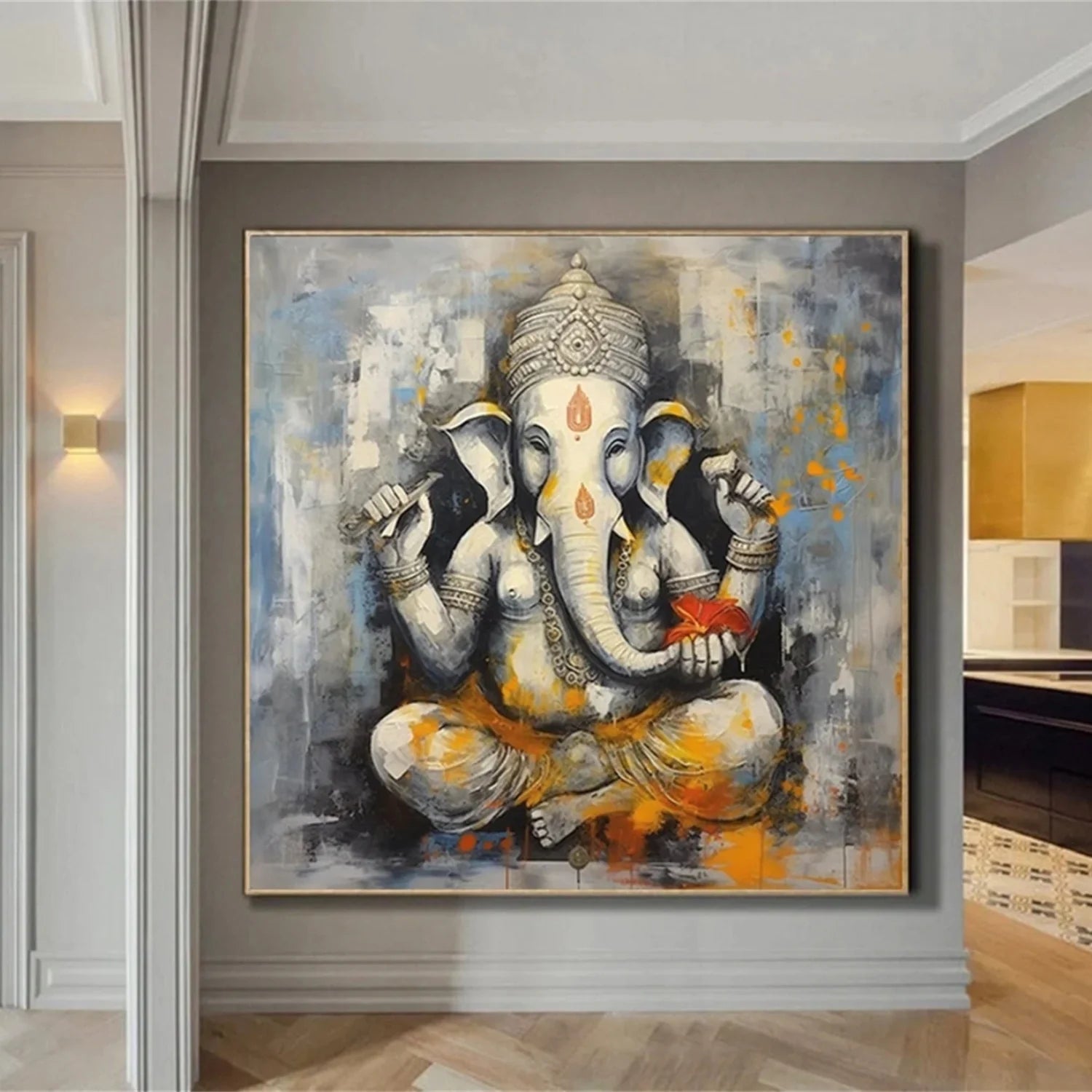 Colorful Abstract Animal Wall Art #AM061