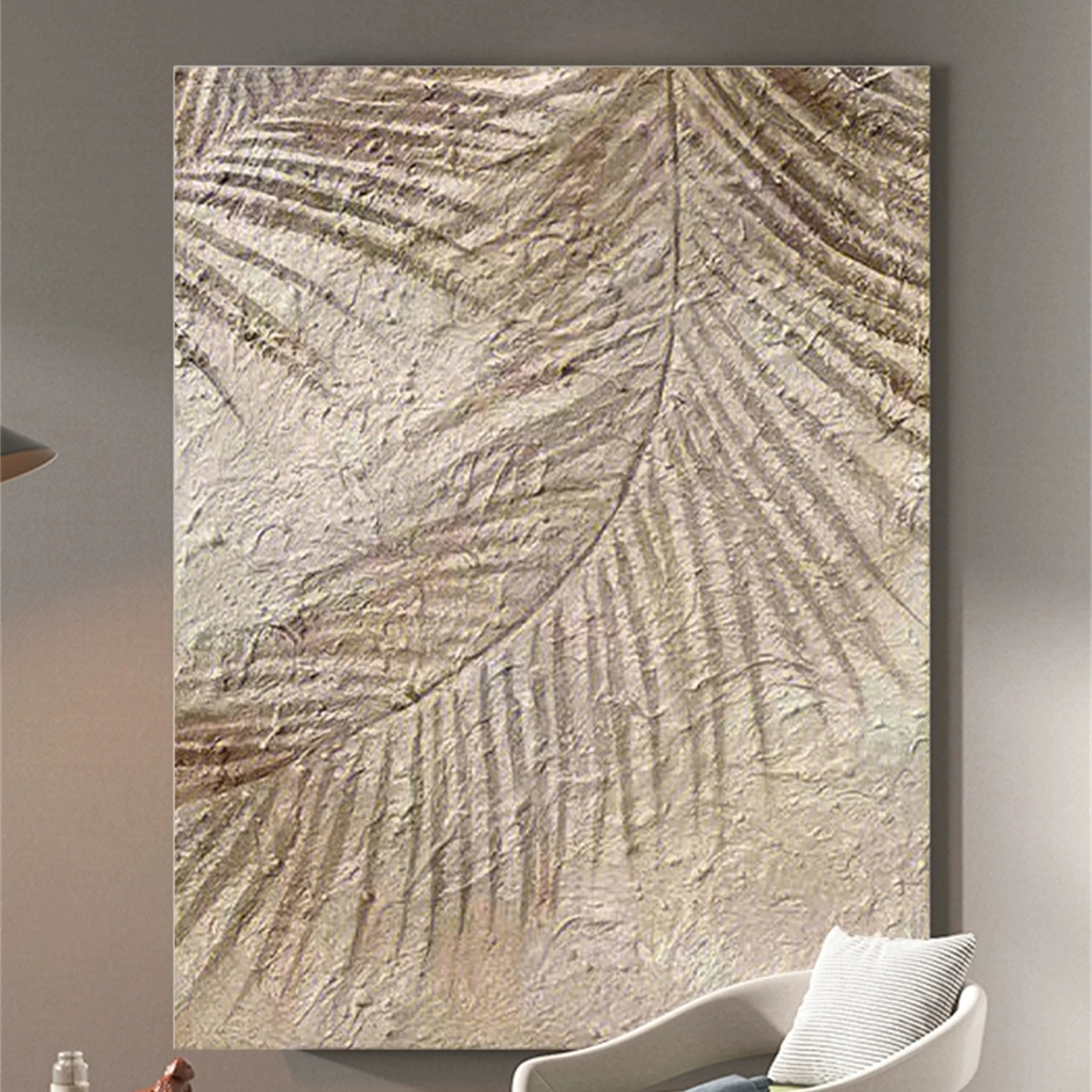 Flower & Tree Abstract Textured Wall Art #FT037