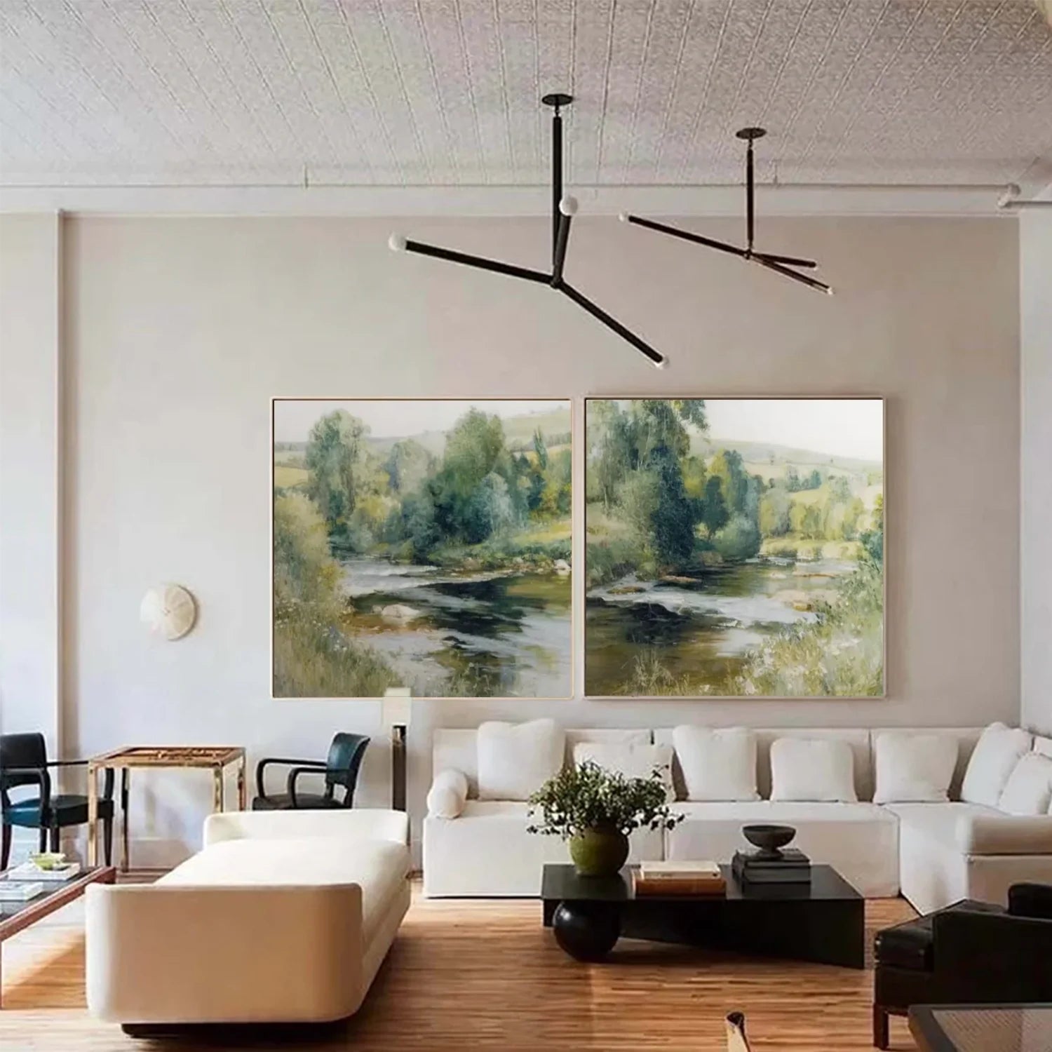 Flower & Tree Abstract_Wall Art Set of 2 #FT158