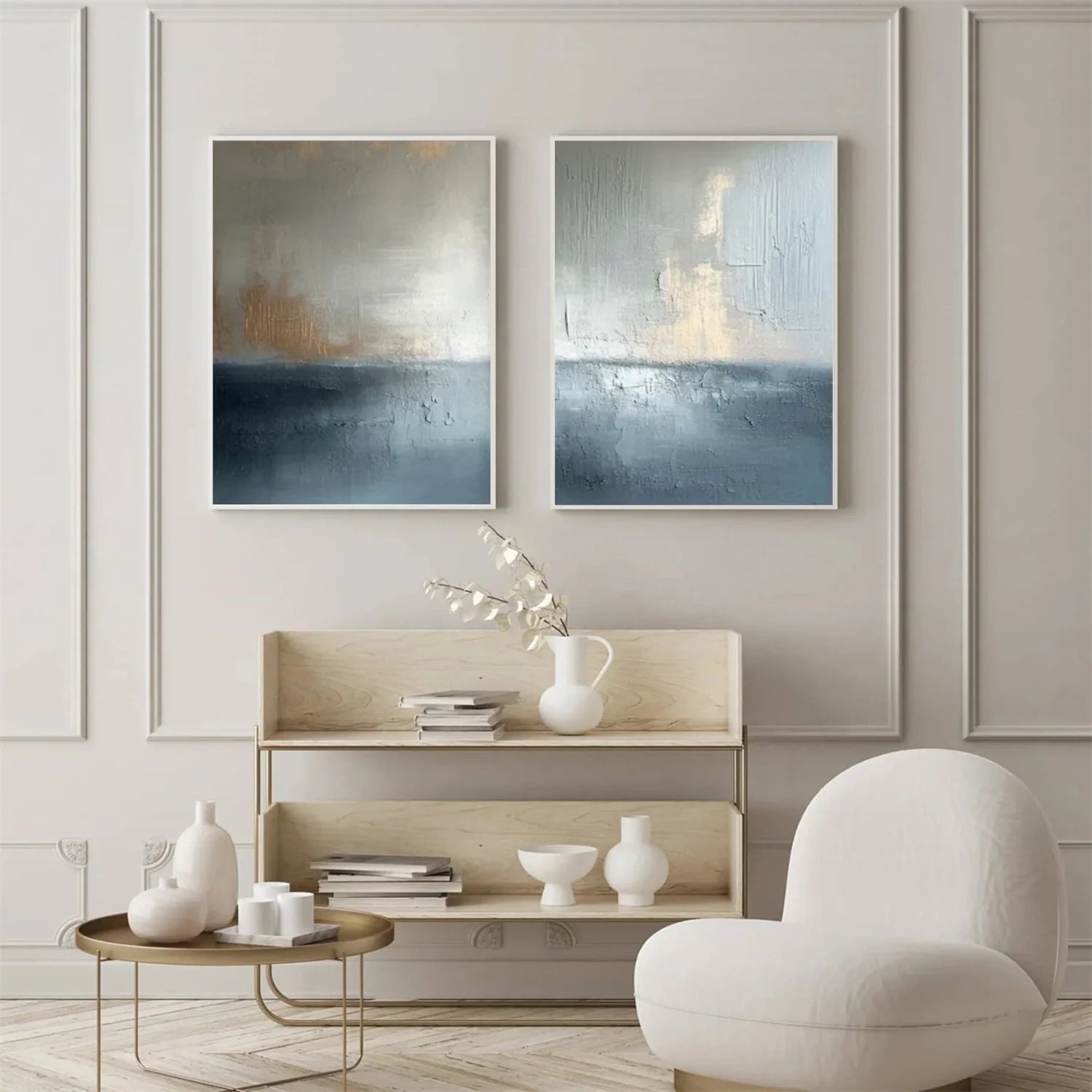 Abstract_Canvas Art Set of 2 #WA741