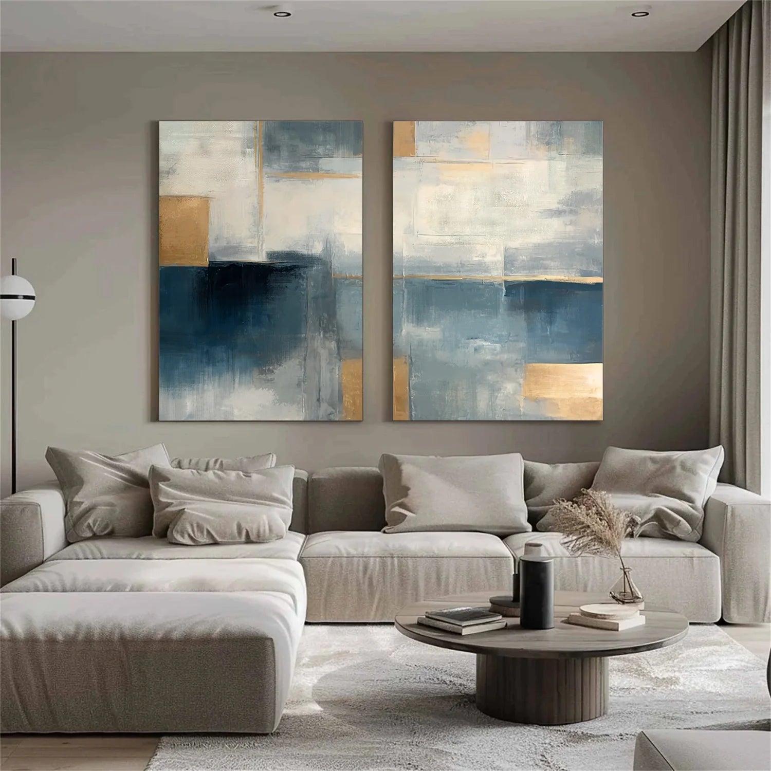 Abstract Set of 2 Canvas Art #WA590