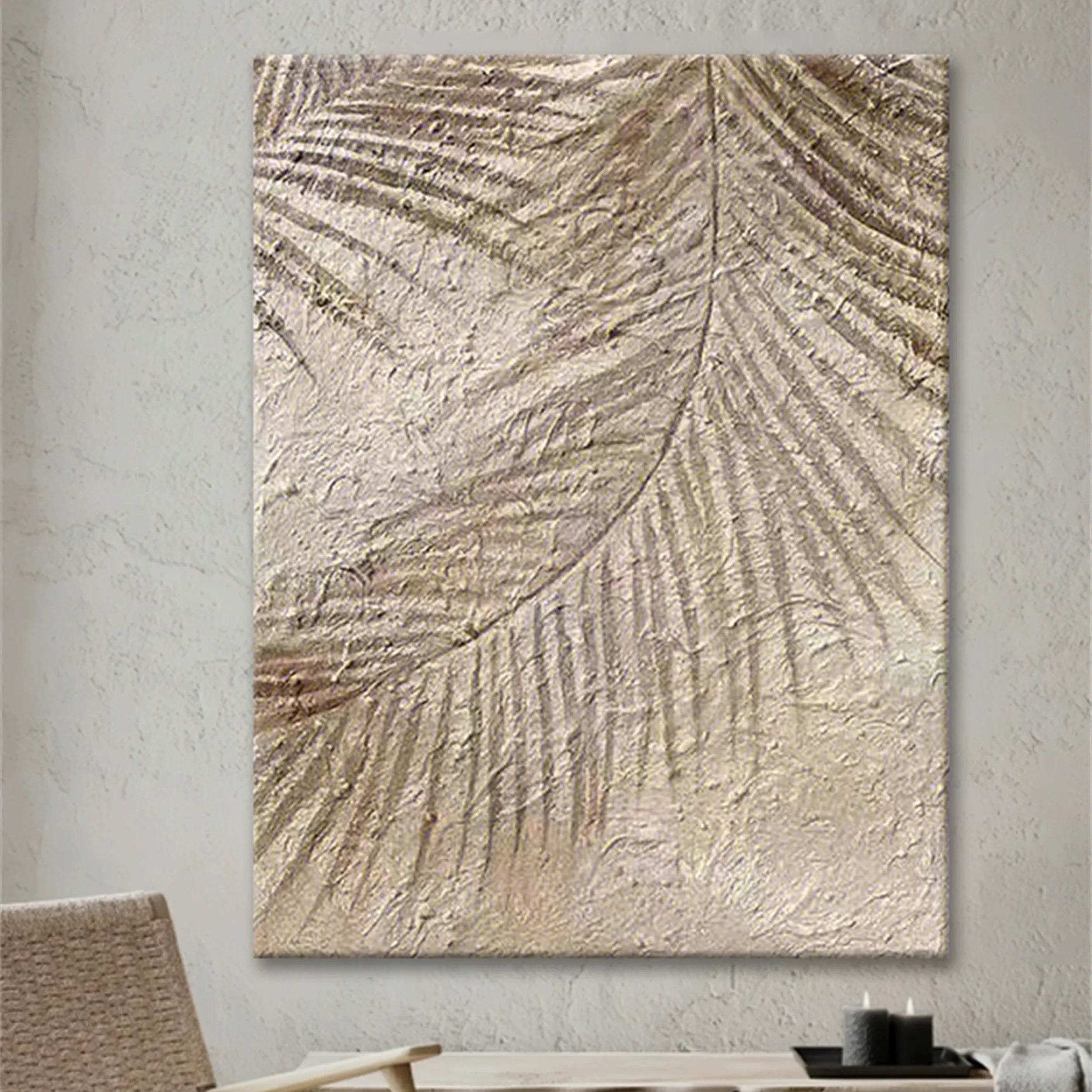 Flower & Tree Abstract Textured Wall Art #FT037
