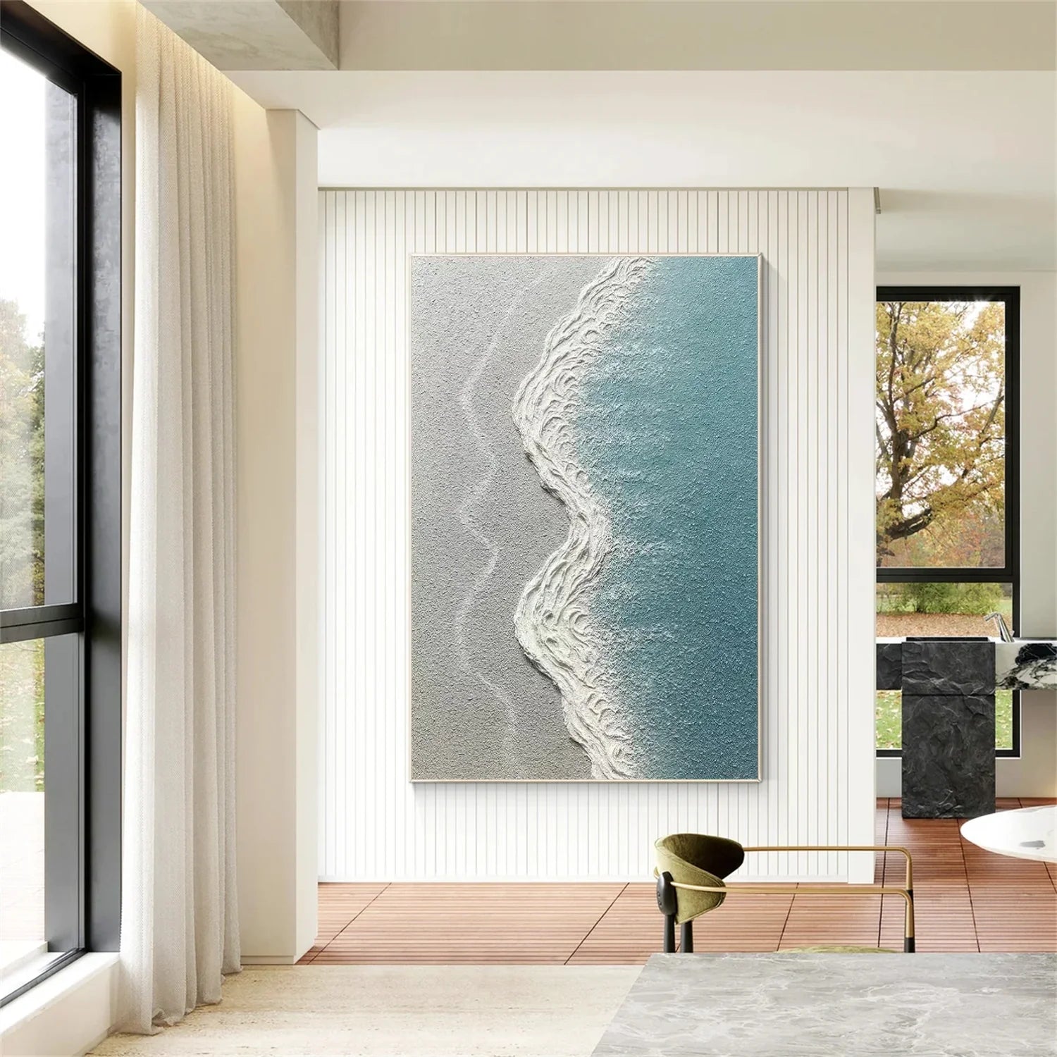 Sea & Sky Abstract_Textured_Wall Art #SK171