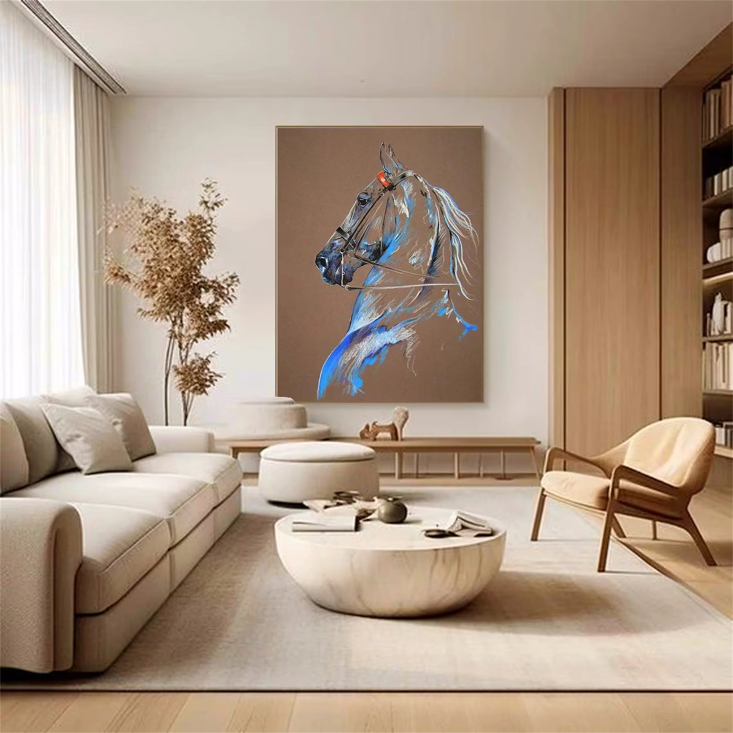 Colorful Horse Abstract Animal Wall Art #AM020