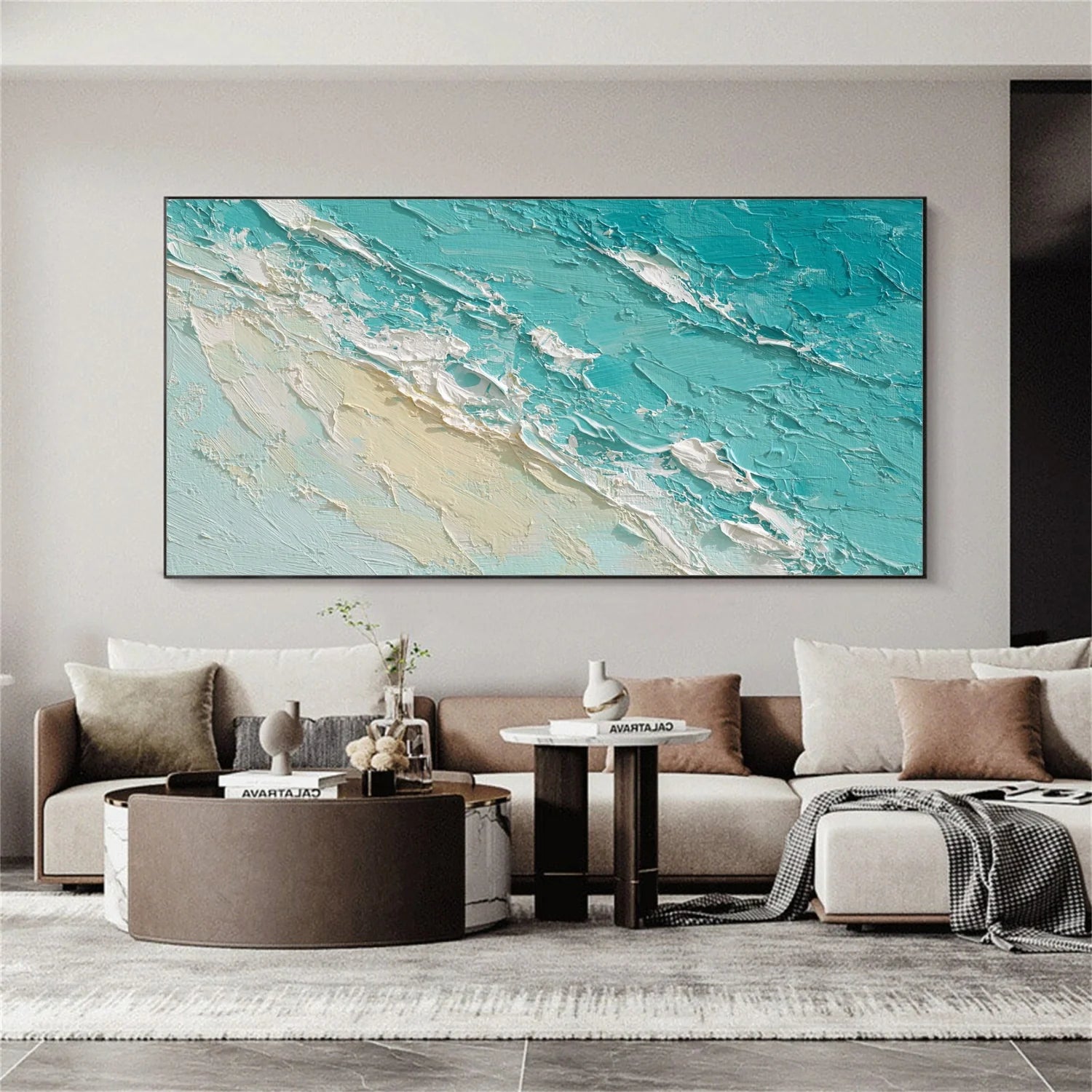 Sea & Sky Abstract_Textured_Wall Art #SK153