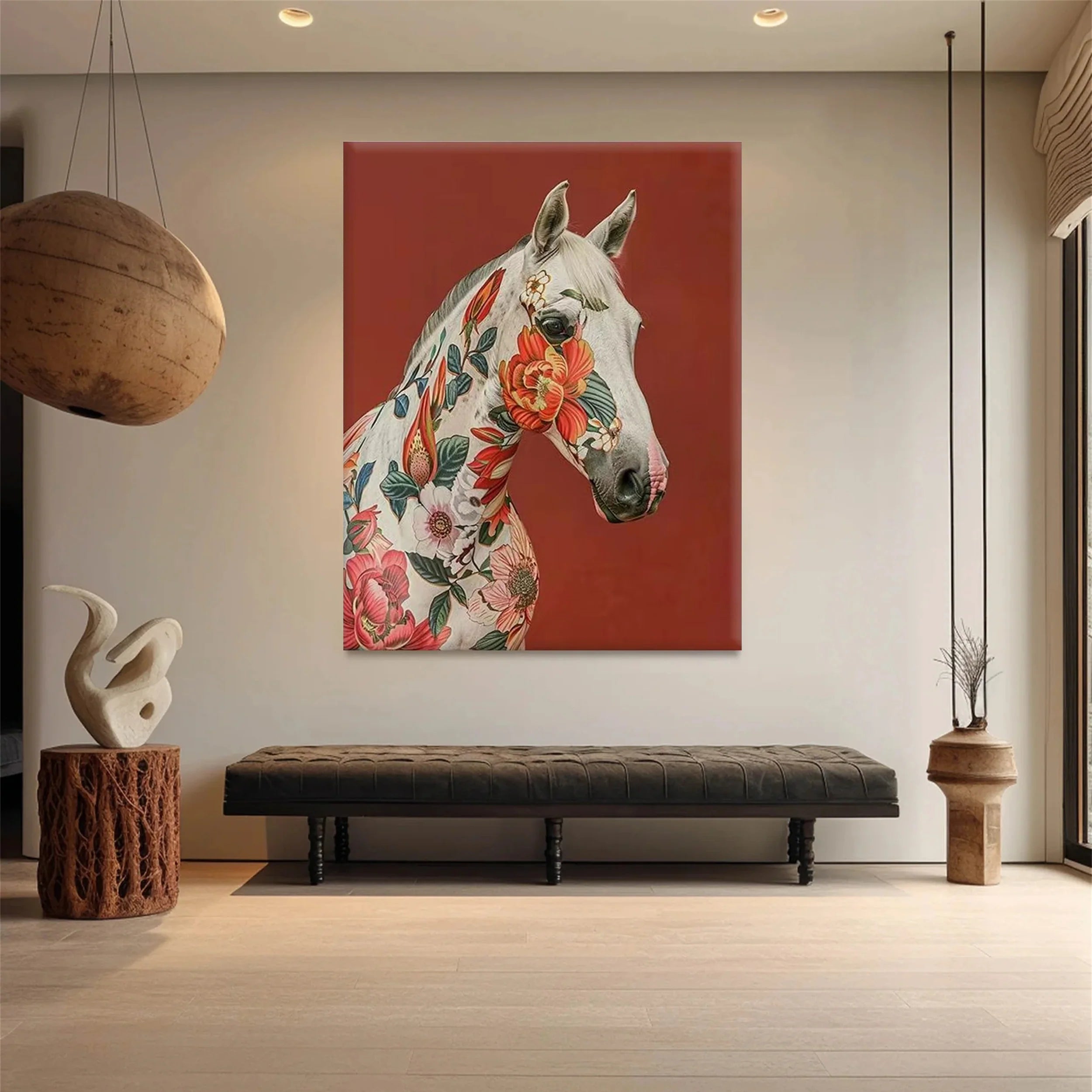Colorful Horse Abstract Animal Wall Art #AM018