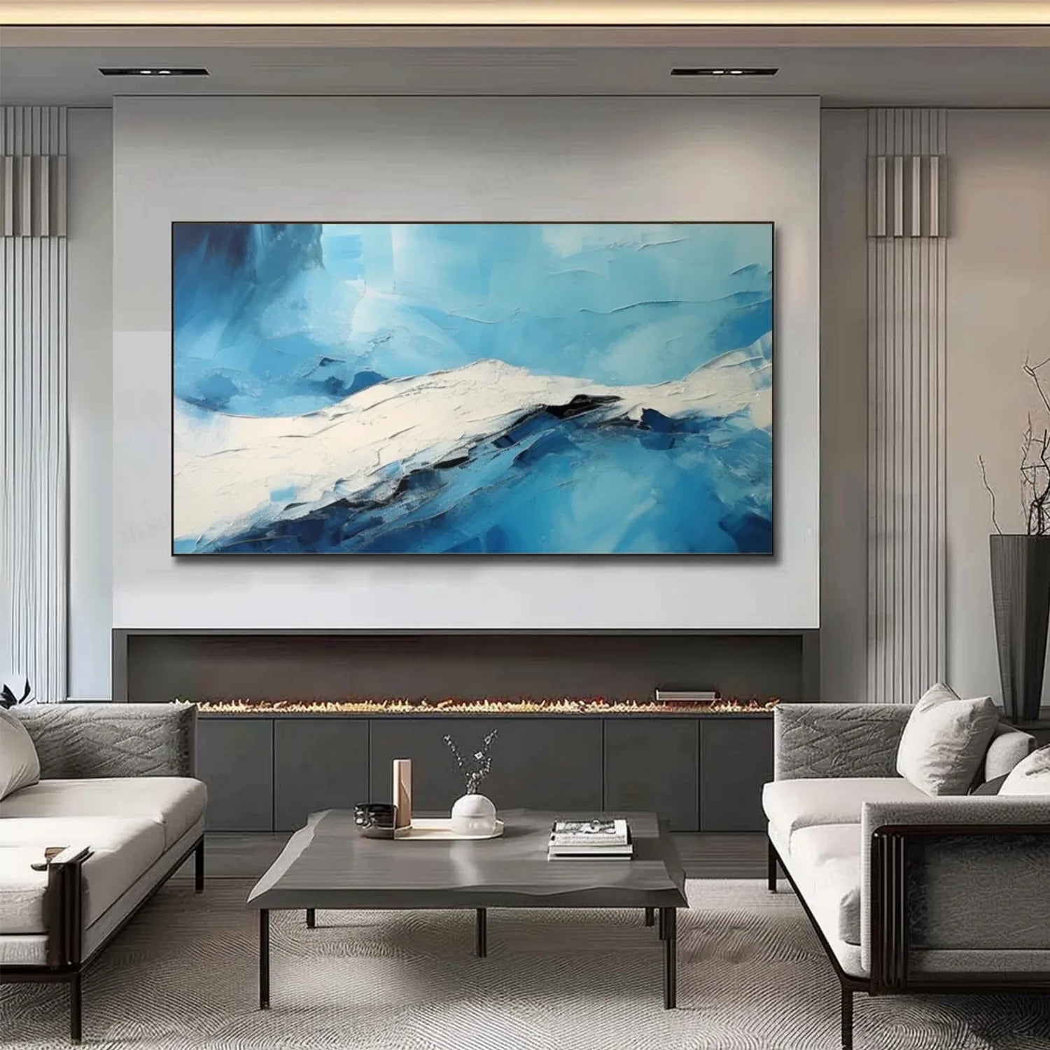 Sea & Sky Abstract_Textured_Wall Art #SK181