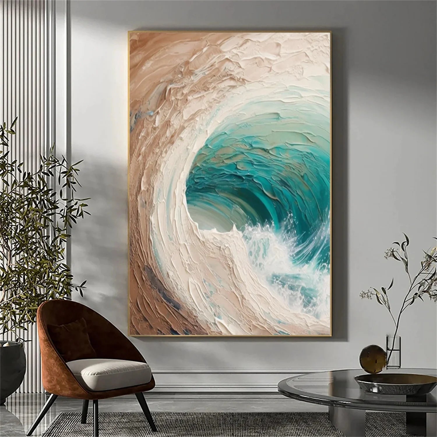 Sea & Sky Abstract_Textured_Wall Art #SK125