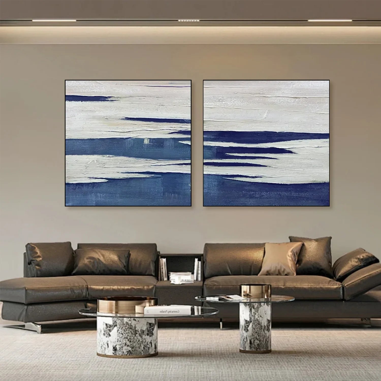Abstract Canvas Art Set of 2 #WA633