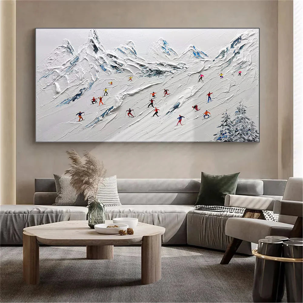 White Sport Art Minimalist Textured Wall Art #1