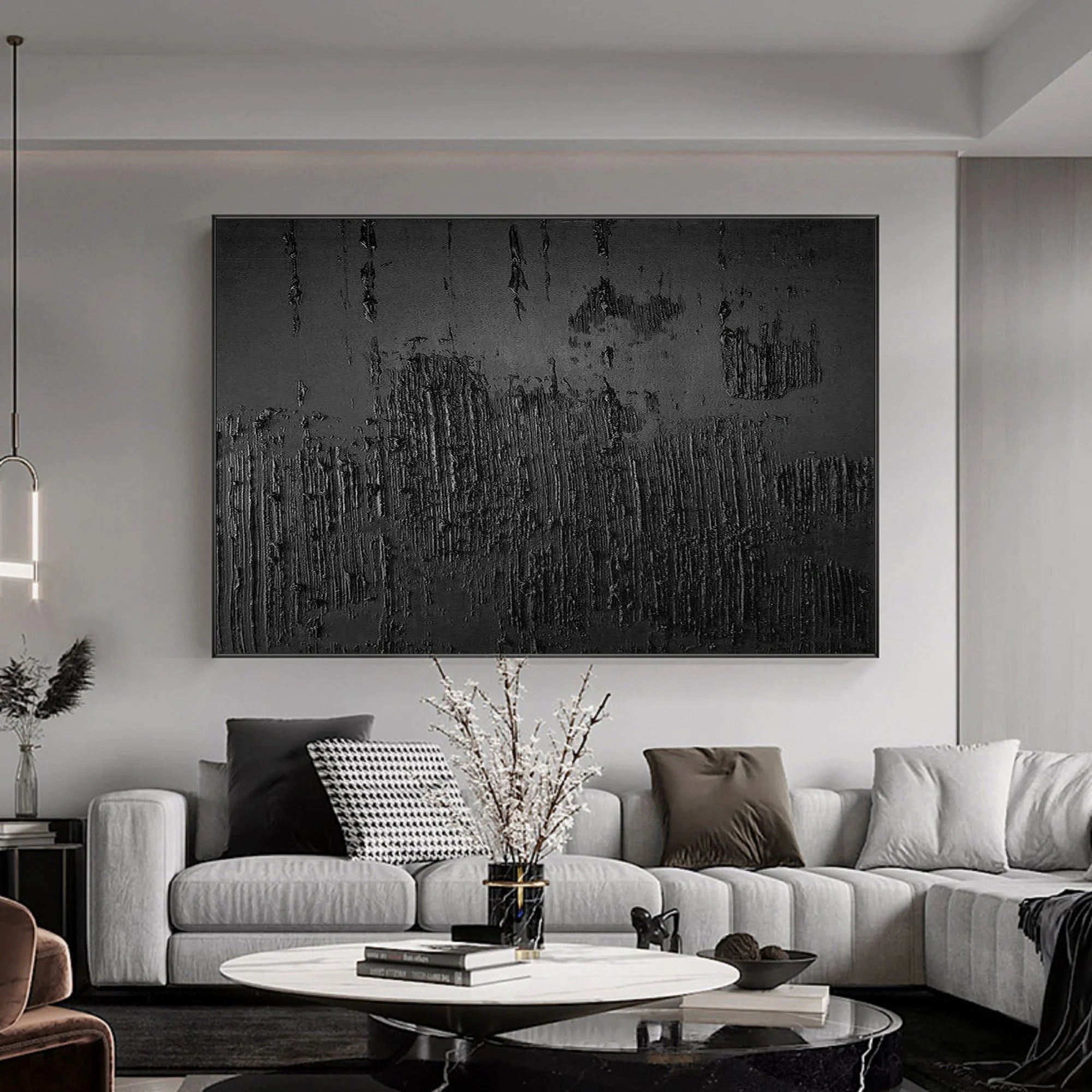 3D Textured Plaster Minimalist Painting Wall Artwork Original