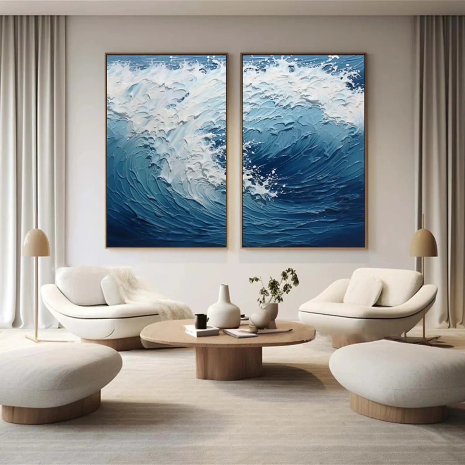 Minimalist Sea & Sky Art Set of 2 #SK031