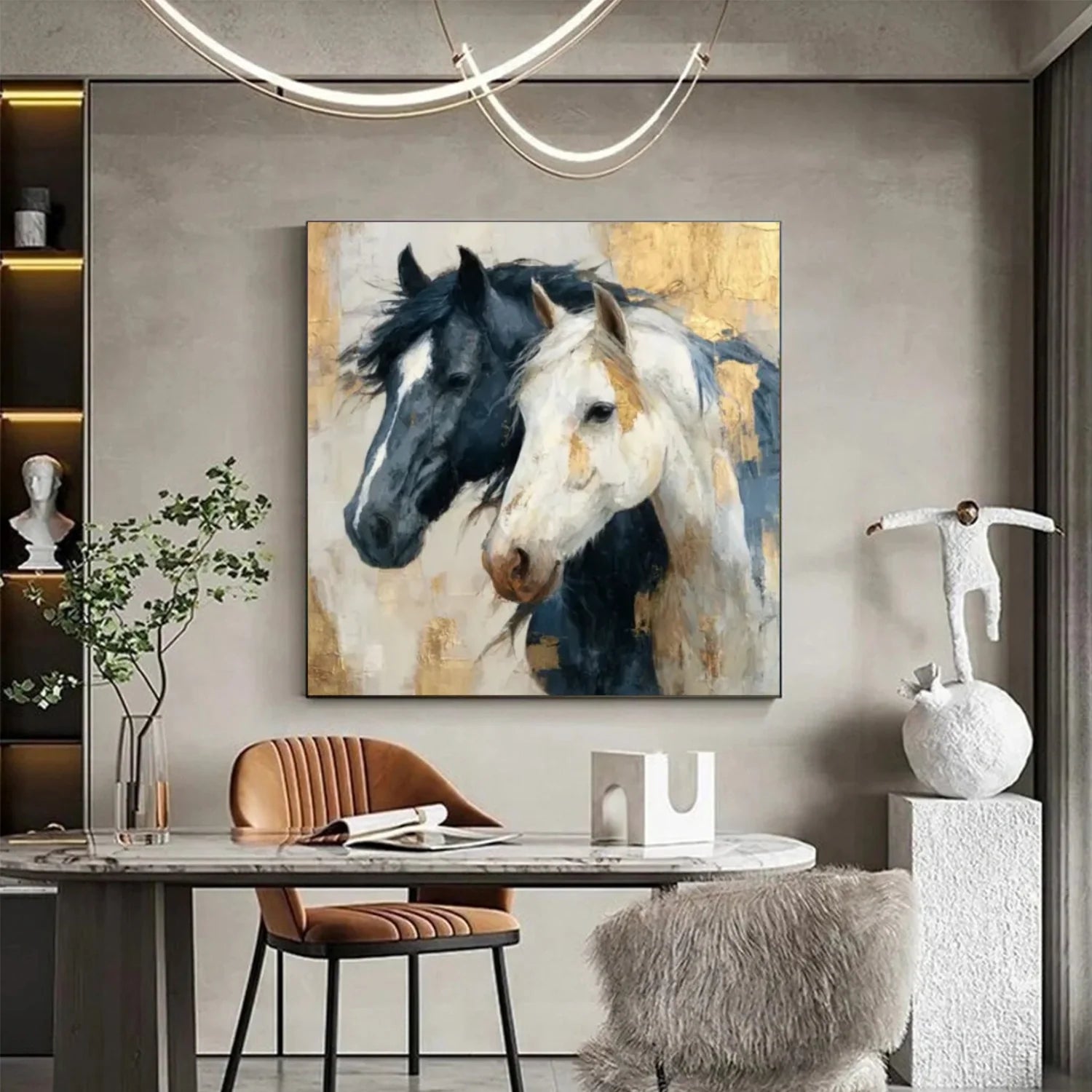 Abstract Animal Horse Wall Art #AM144