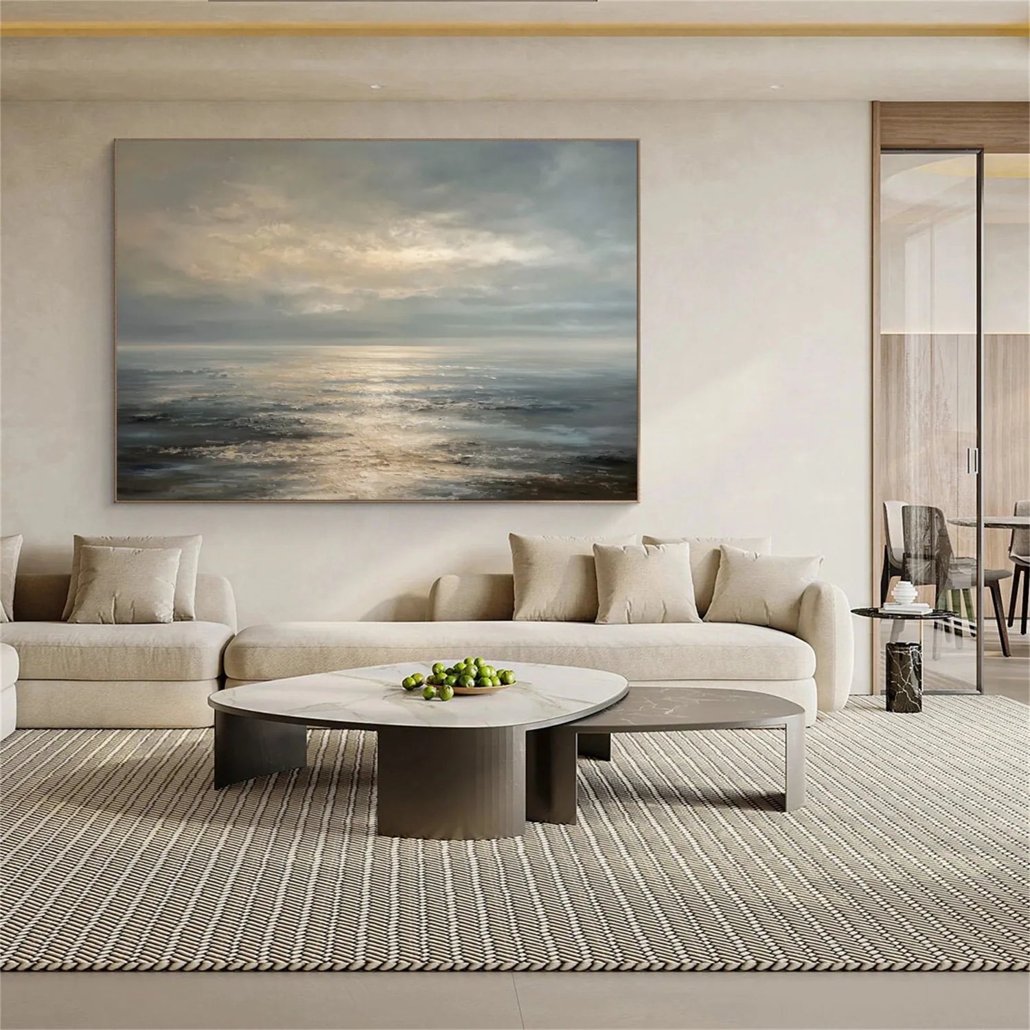 Sea & Sky Abstract_Wall Art #SK190